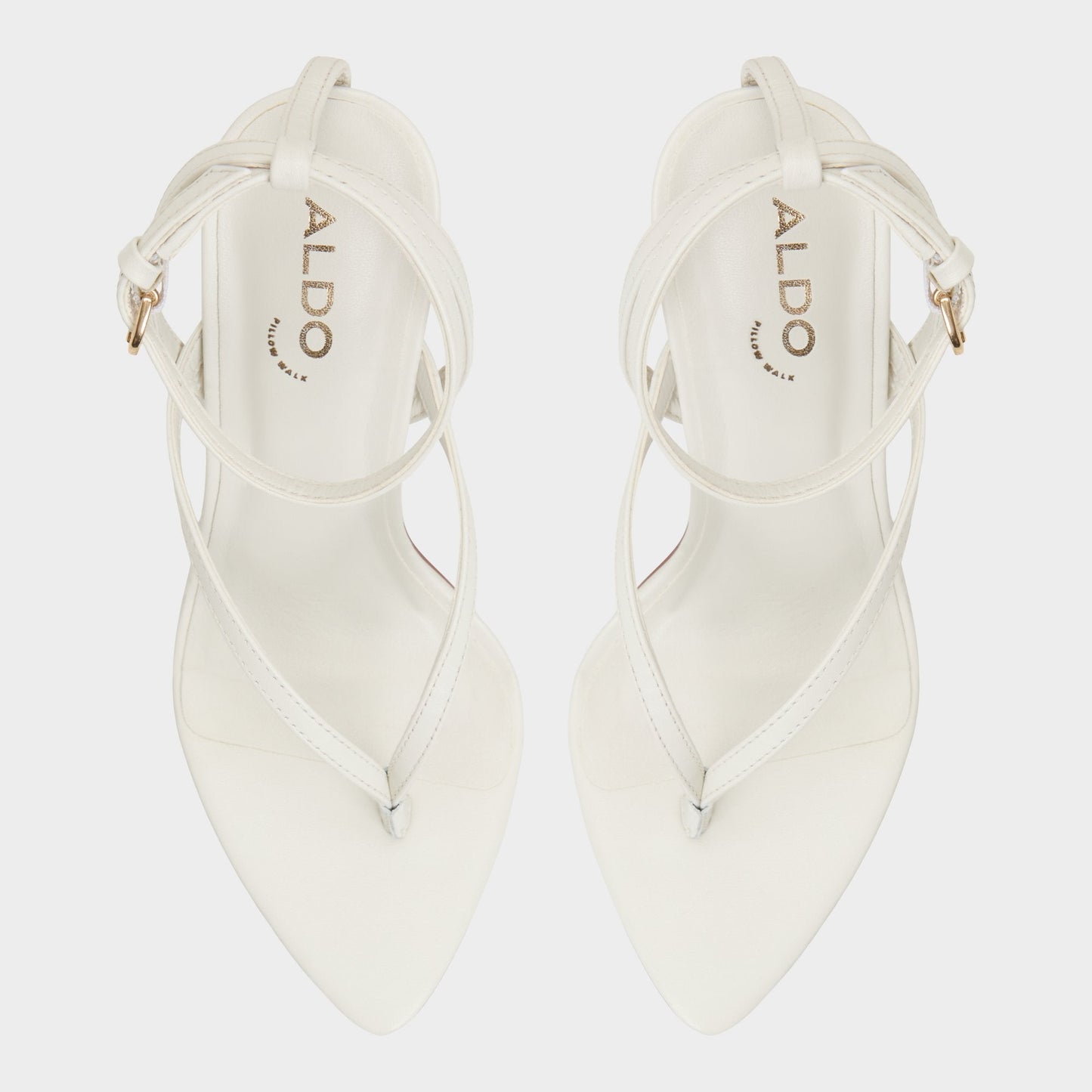 Abyfindley White/Bone Women's Strappy sandals - Heeled flip flop Aldo White/Bone