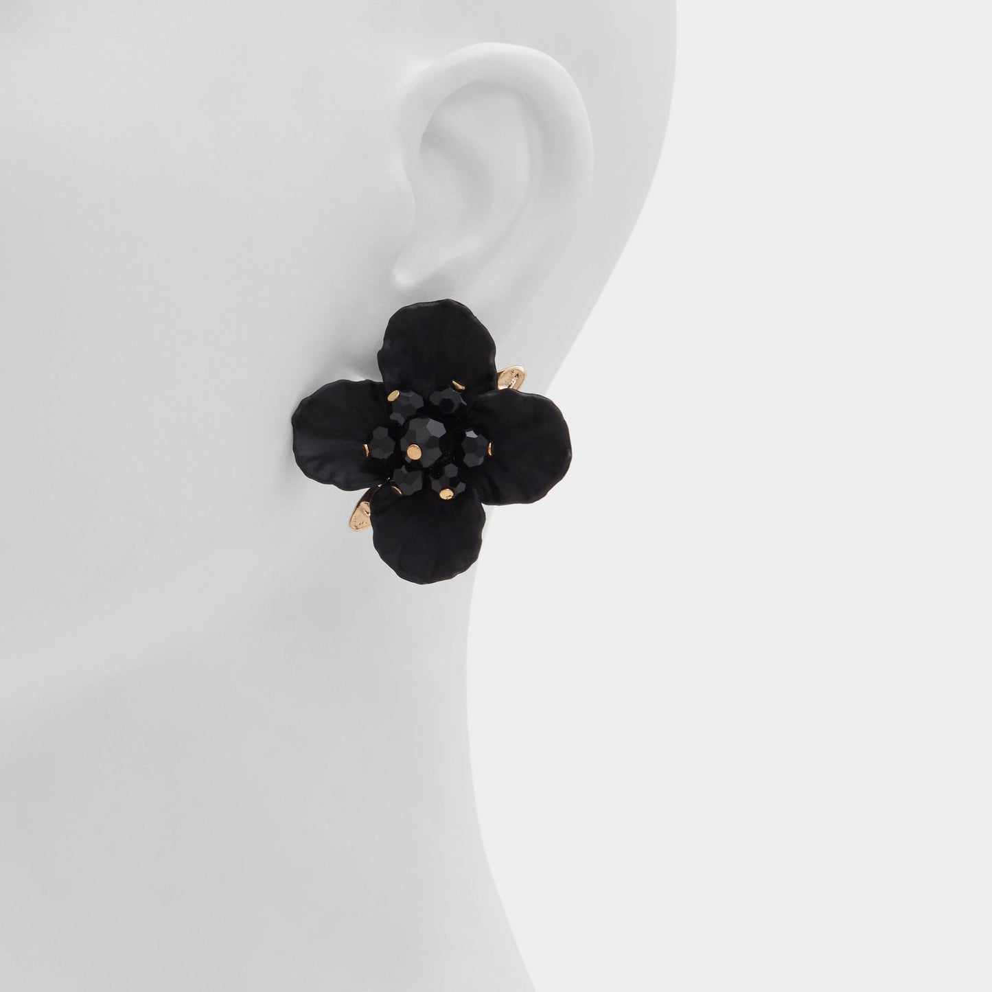 Bamey in Black - Statement earrings Aldo Black