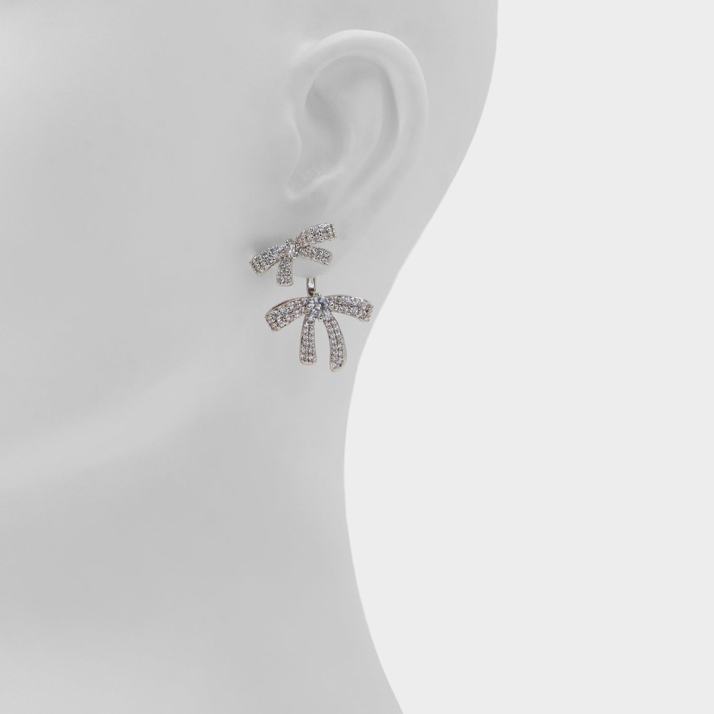 Bows in Silver Clear Multi - Earrings Aldo Silver/clear multi