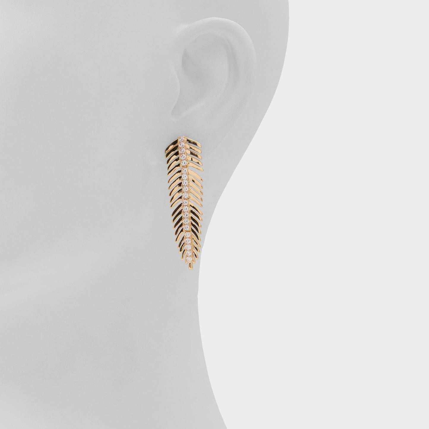 Feathers in Gold Clear Multi - Earrings Aldo Gold/clear multi