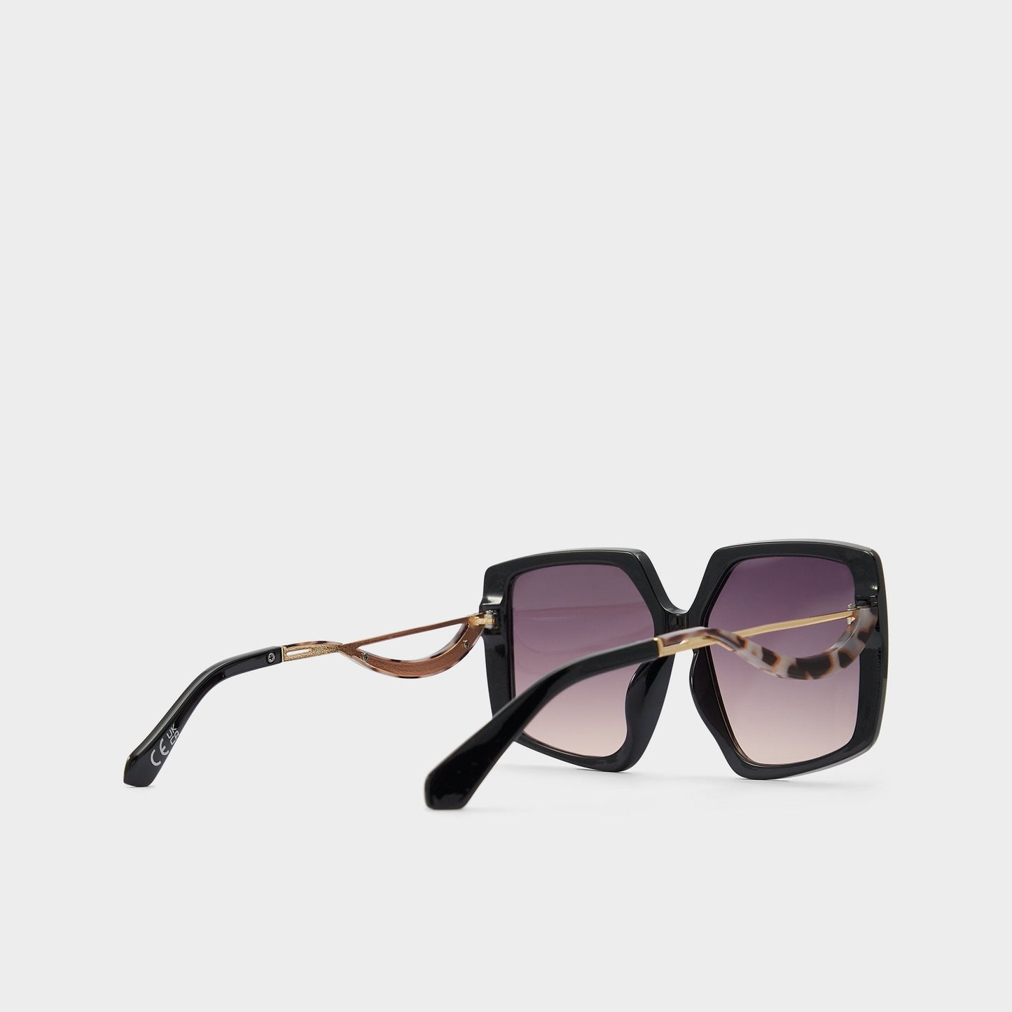 Asya Black/Gold Multi Women's Square - Square sunglasses Aldo Black/Gold Multi