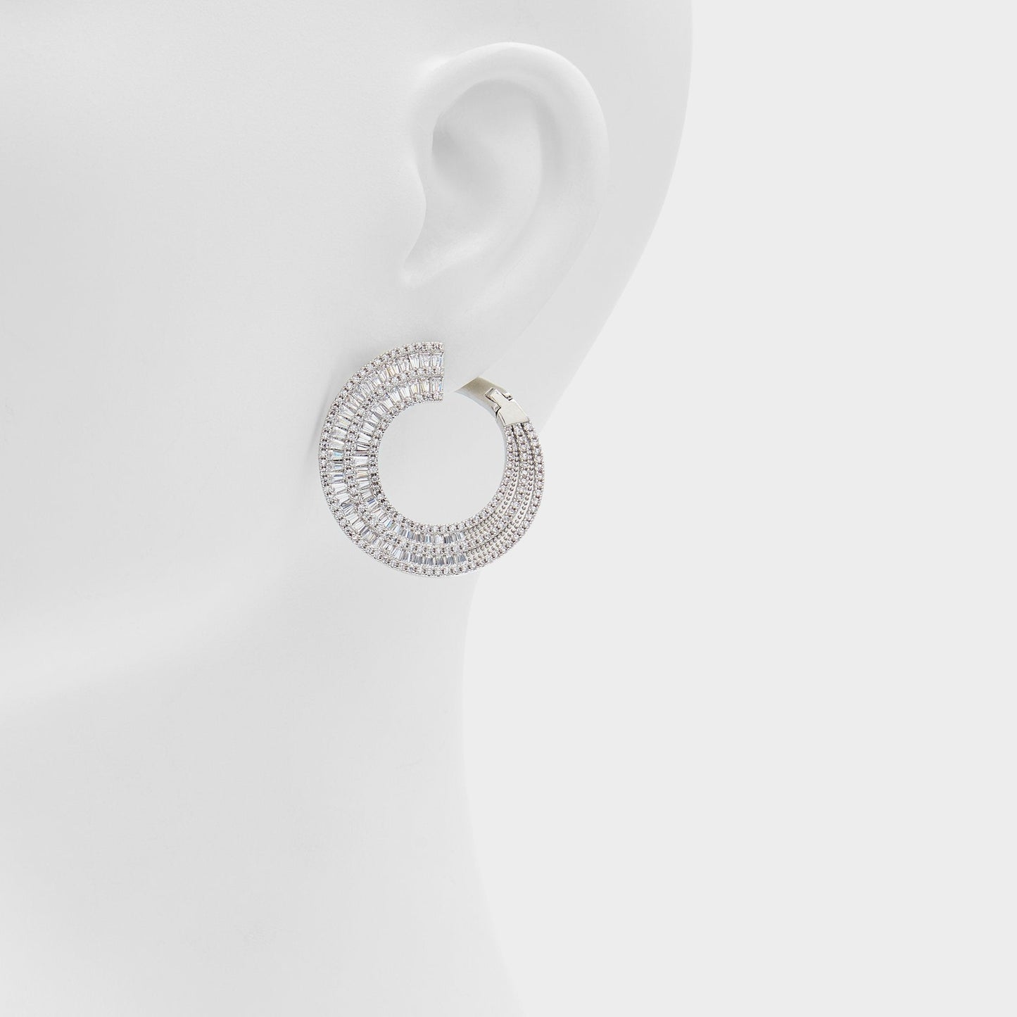 Caldy Silver/Clear Multi Women's Earrings - Hoop earrings Aldo Silver/Clear Multi