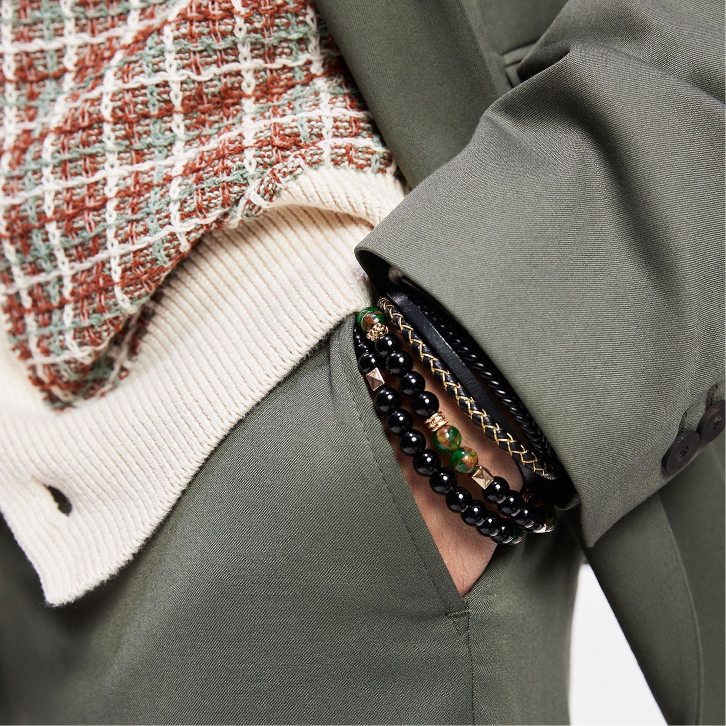 Alderbrae Dark Green Men's Jewelry - Bracelet Aldo Dark green