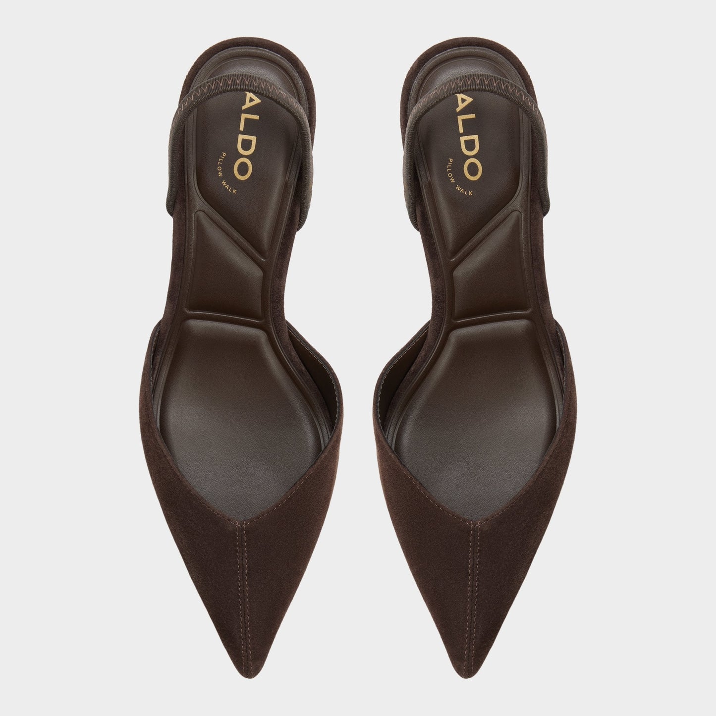 Re in Olivia Dark Brown - Sling back high heel, Stiletto heel Aldo Dark brown