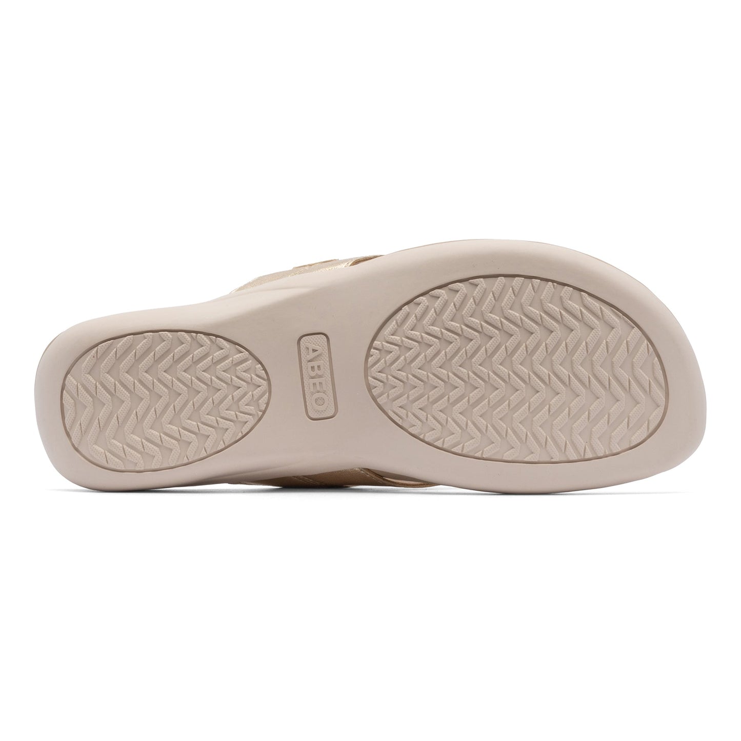 ABEO Footwear Oasis Thong Sandal Metatarsal Light Gold