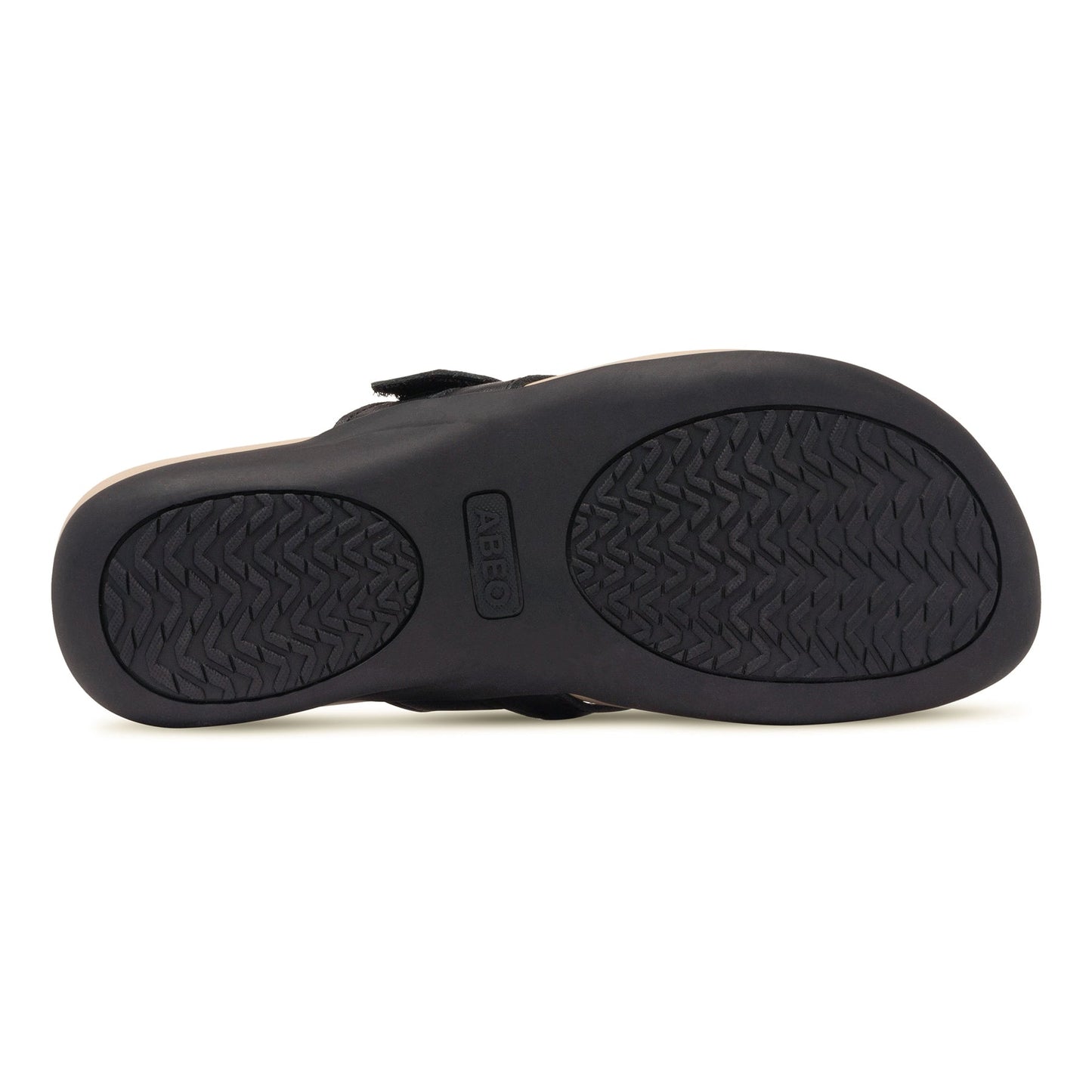 ABEO Footwear Oasis Thong Sandal Black Majestic