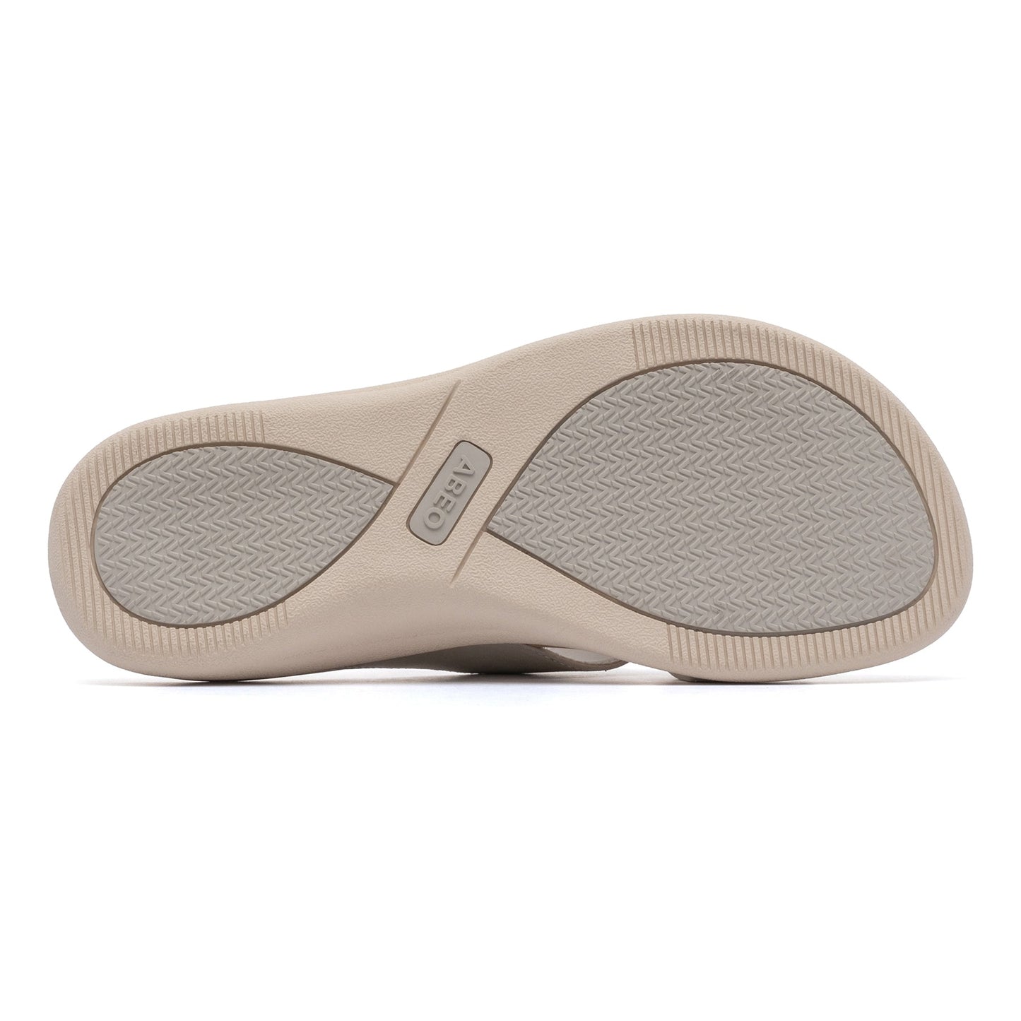 ABEO Footwear Laguna Slide Beige Leather