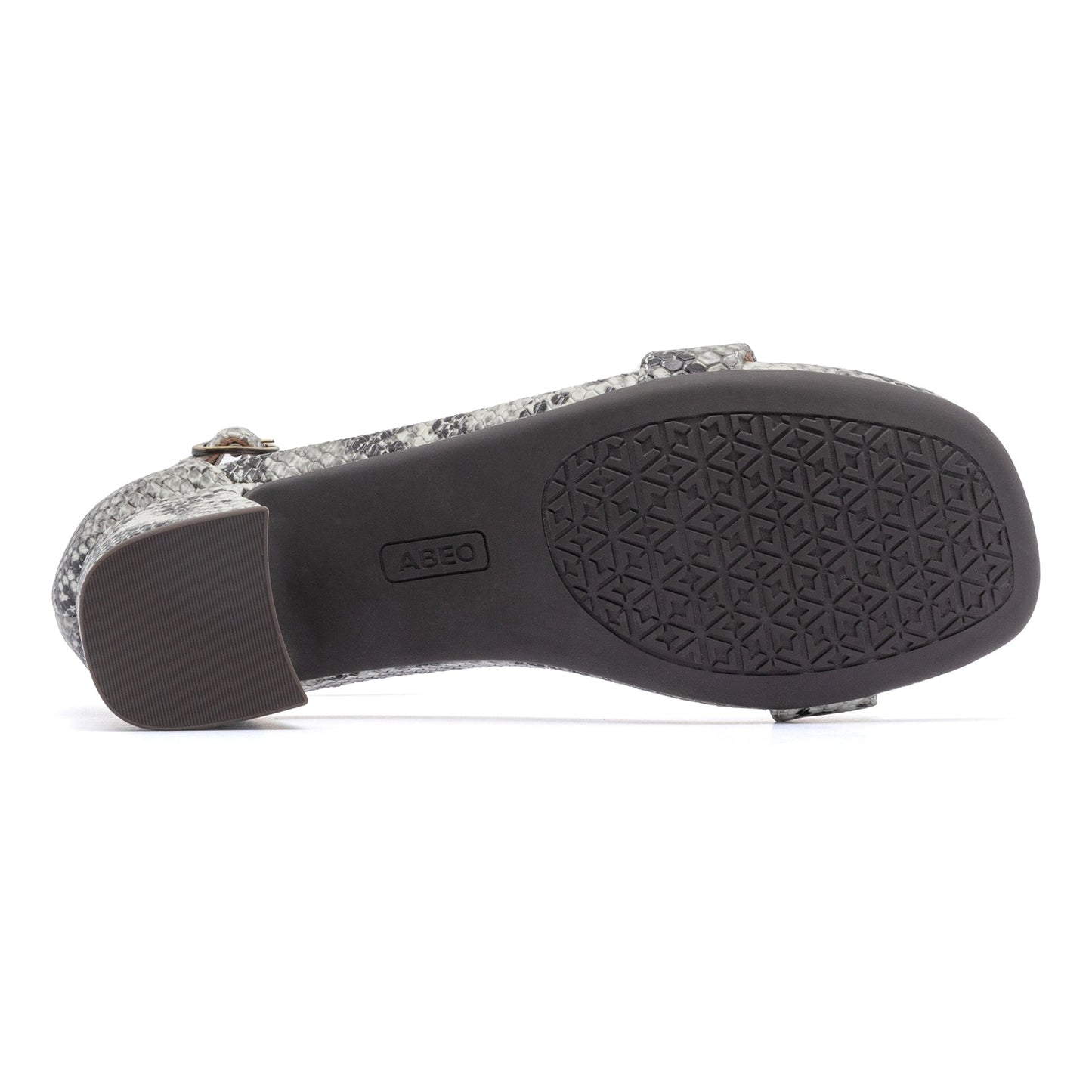 ABEO Footwear Avenue Strap Metatarsal Snake Print Leather