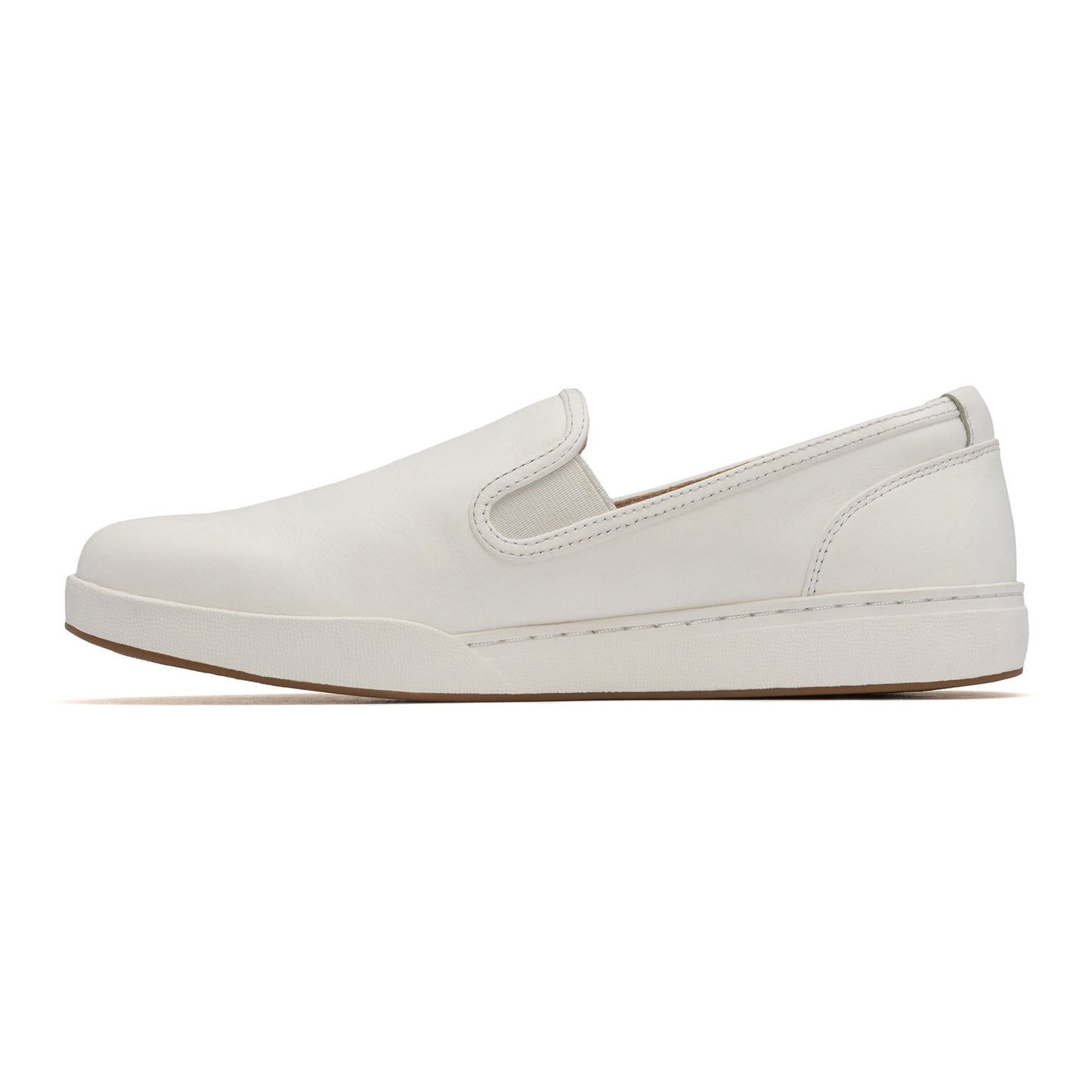 ABEO Footwear Encore Slip On Metatarsal White Leather