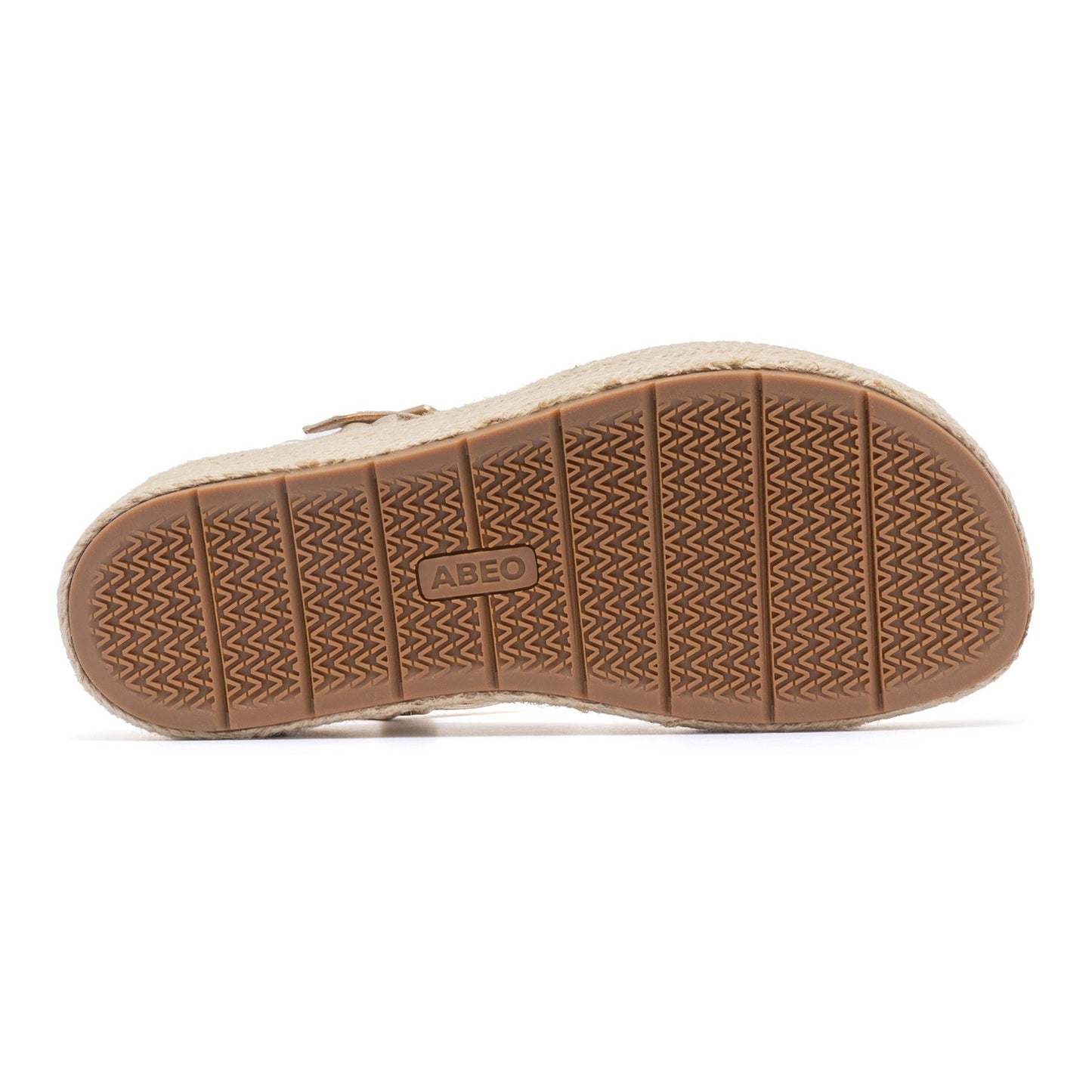 ABEO Footwear Solstice Buckle Sandal Light Gold Leather