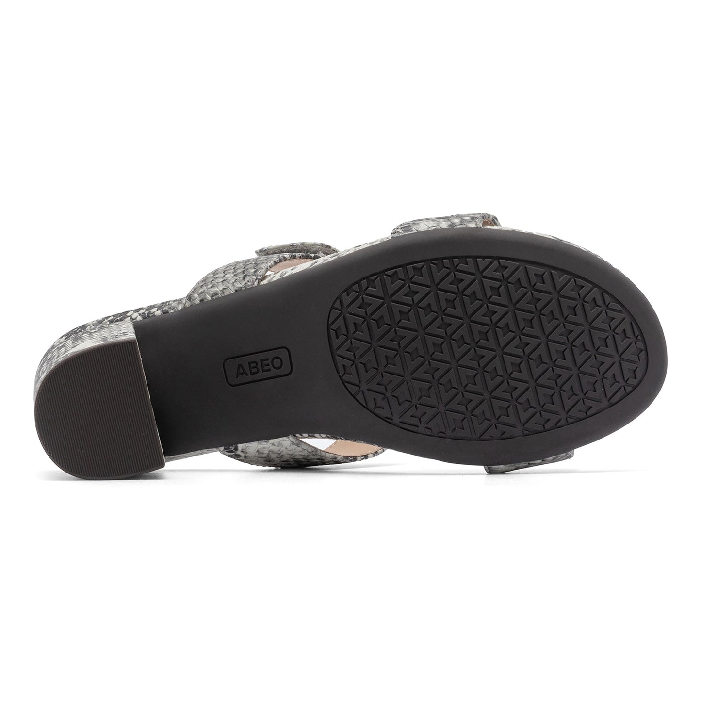 ABEO Footwear Tempo Slide Snake Print Leather