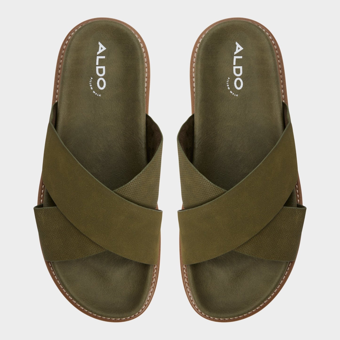 Marrin in Olive - Slide sandal Aldo Olive