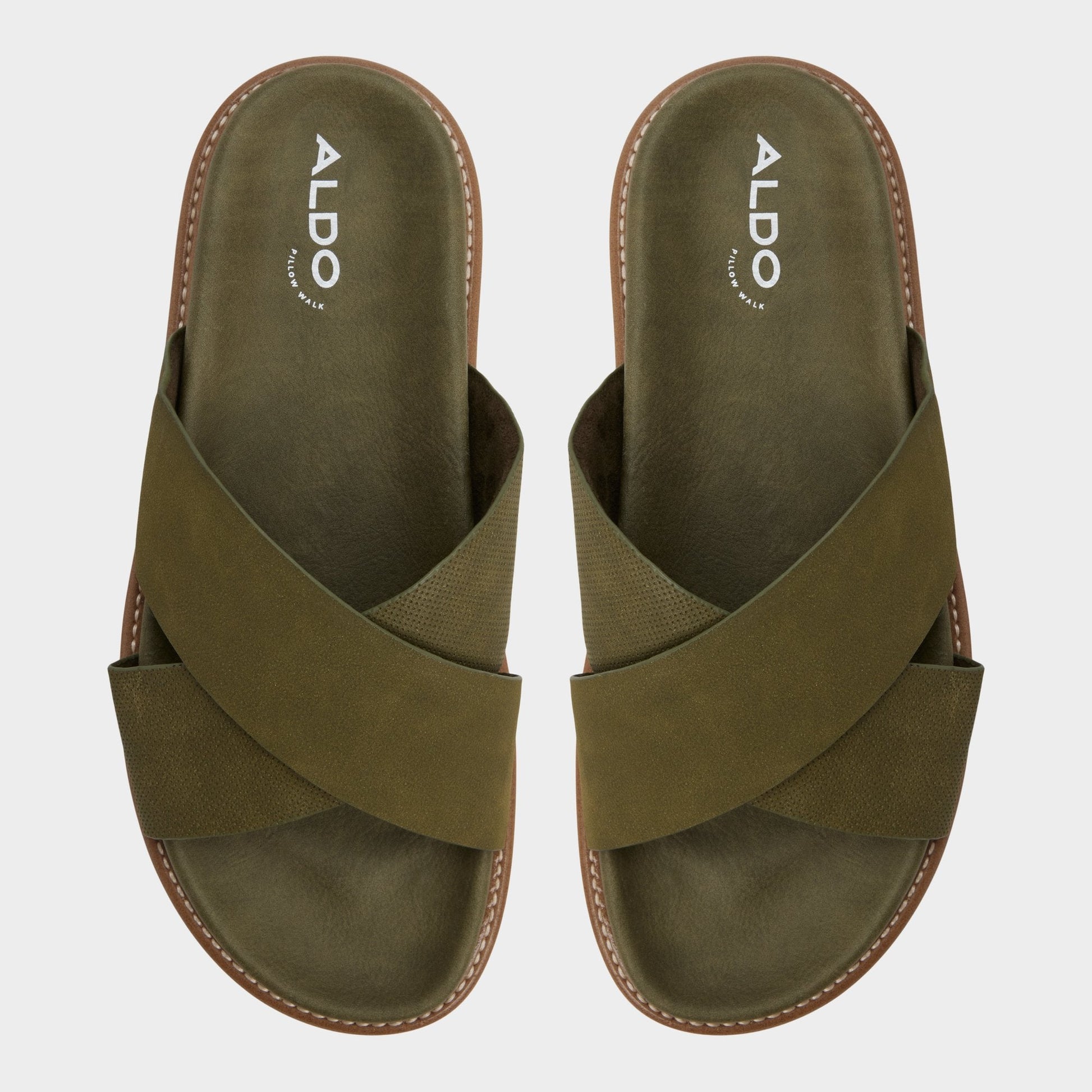 Marrin in Olive - Slide sandal Aldo Olive