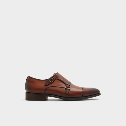 Axwell Cognac Men's Dress Shoes - Monkstrap loafer Aldo Cognac
