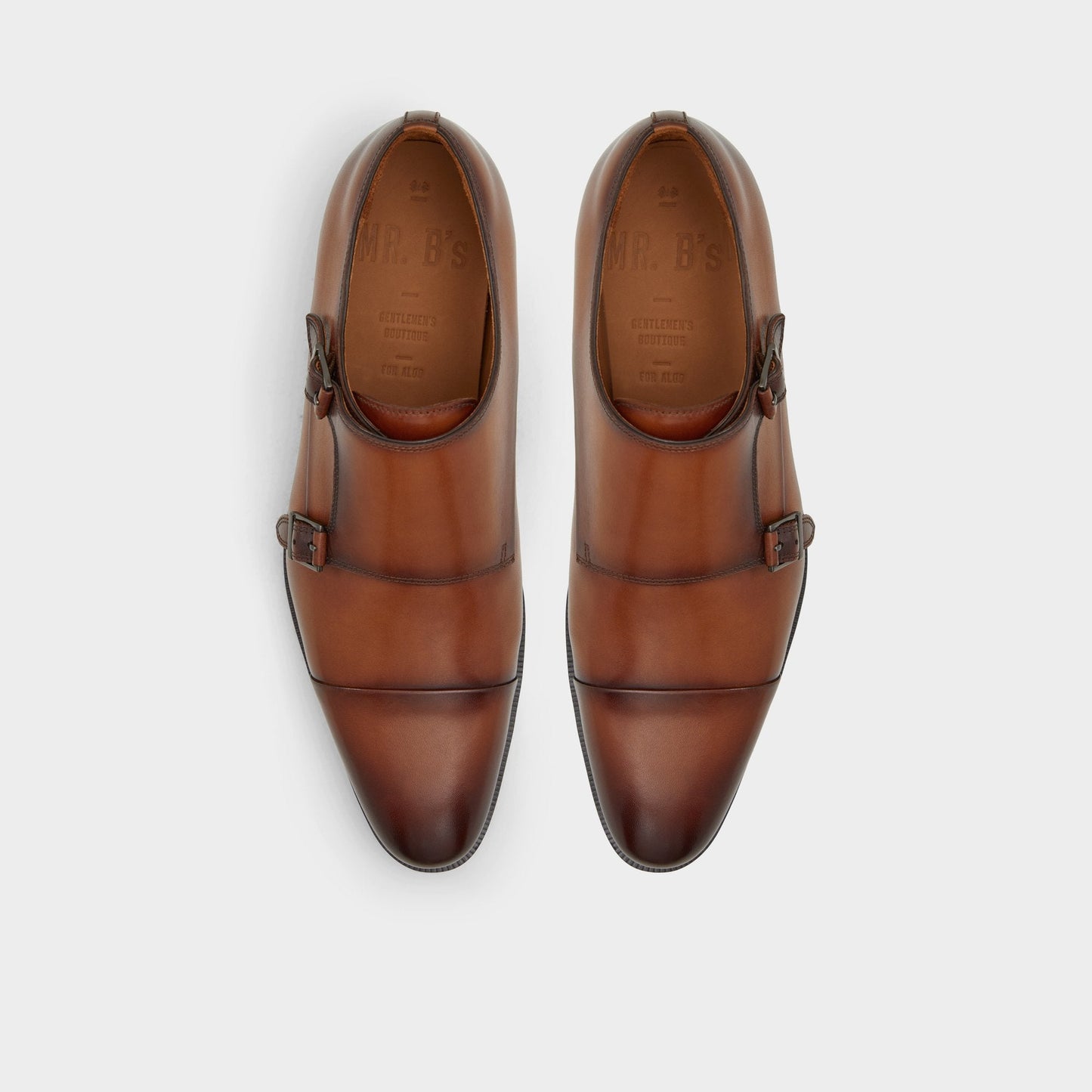 Axwell Cognac Men's Dress Shoes - Monkstrap loafer Aldo Cognac