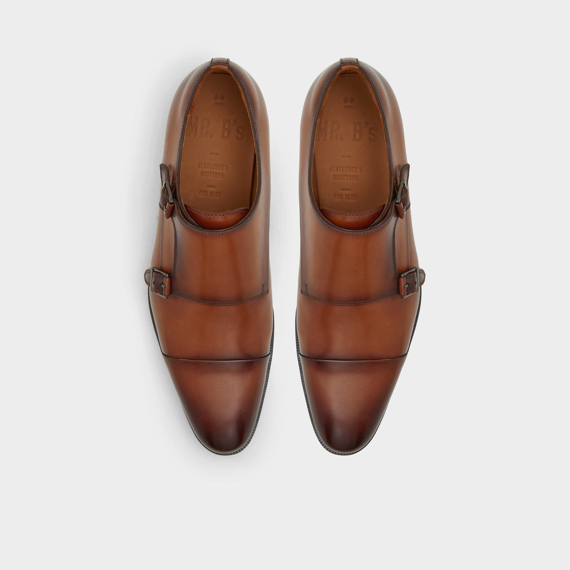 Axwell Cognac Men's Dress Shoes - Monkstrap loafer Aldo Cognac