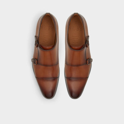Axwell Cognac Men's Dress Shoes - Monkstrap loafer Aldo Cognac