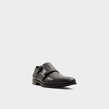 Axwell Black Men's Dress Shoes - Monkstrap loafer Aldo Black