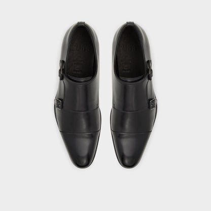 Axwell Black Men's Dress Shoes - Monkstrap loafer Aldo Black