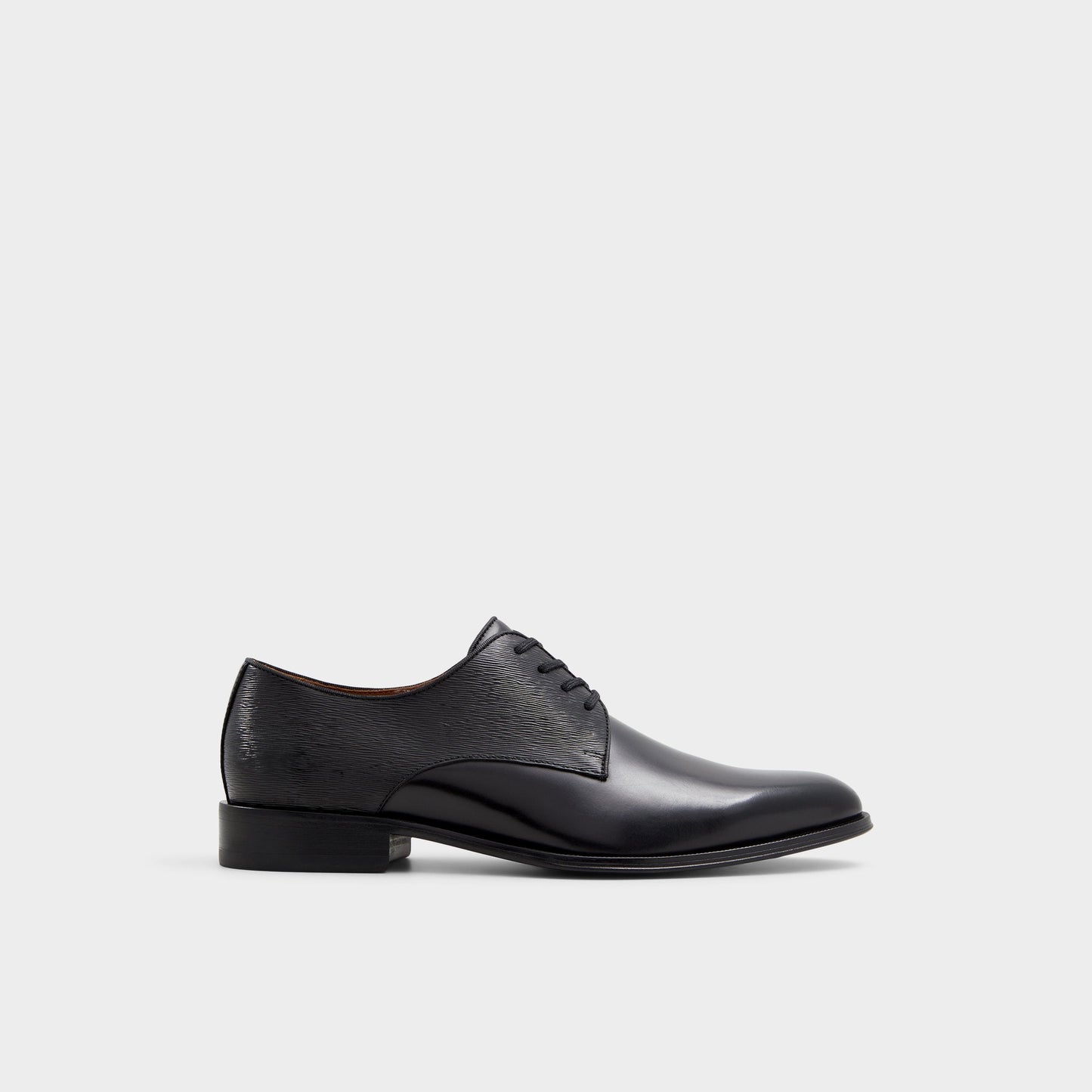 Halbart Black Leather Embossed Men's Oxfords & Lace-ups - Oxford shoe Aldo Black