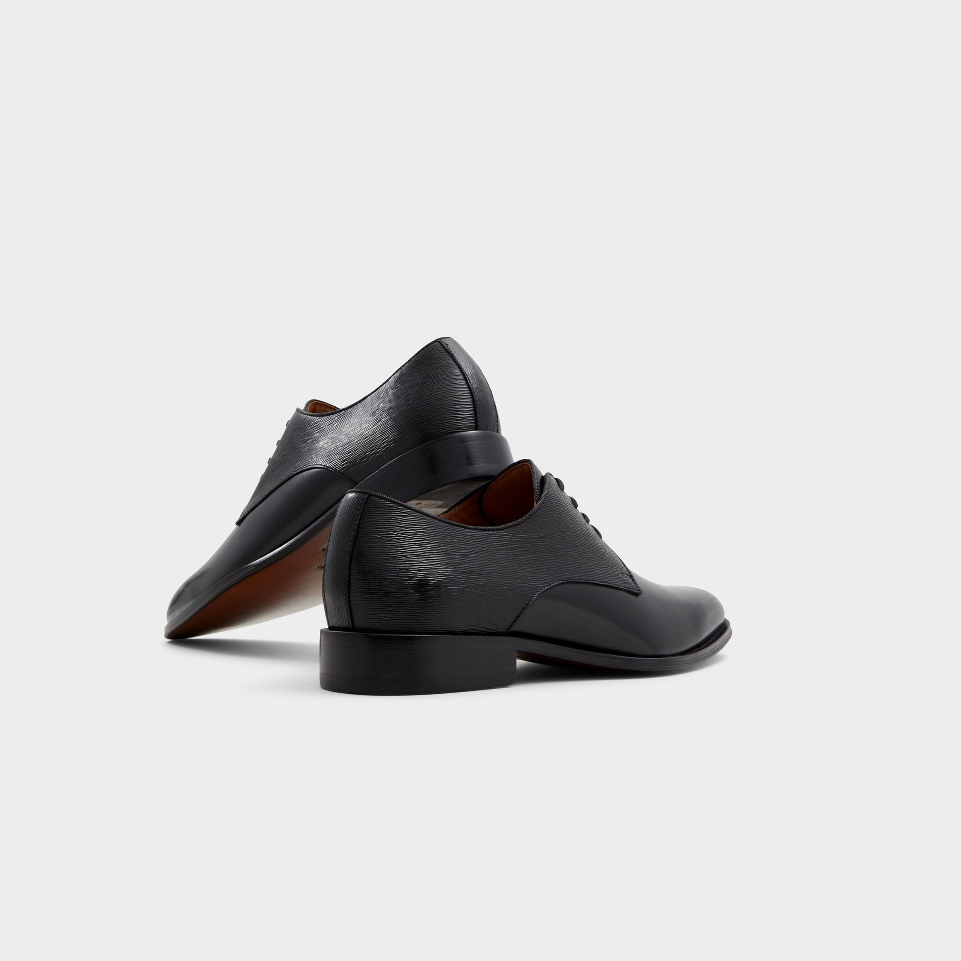 Halbart Black Leather Embossed Men's Oxfords & Lace-ups - Oxford shoe Aldo Black