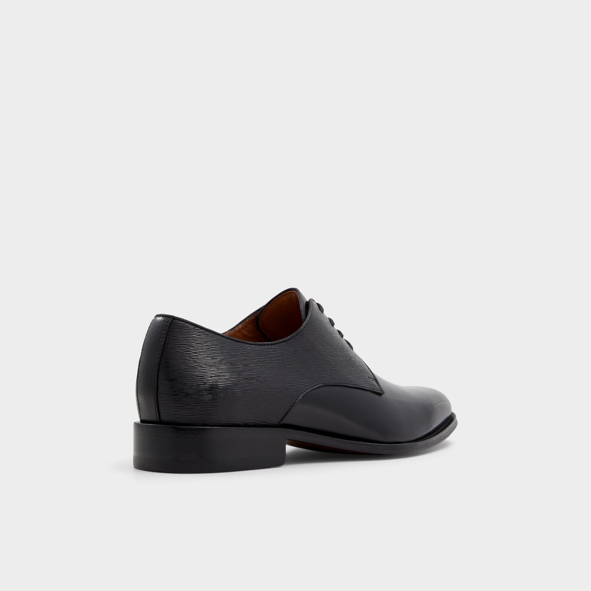 Halbart Black Leather Embossed Men's Oxfords & Lace-ups - Oxford shoe Aldo Black