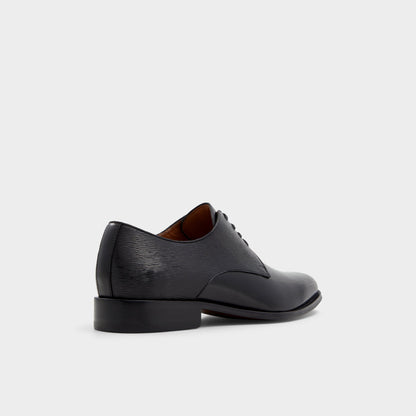 Halbart Black Leather Embossed Men's Oxfords & Lace-ups - Oxford shoe Aldo Black
