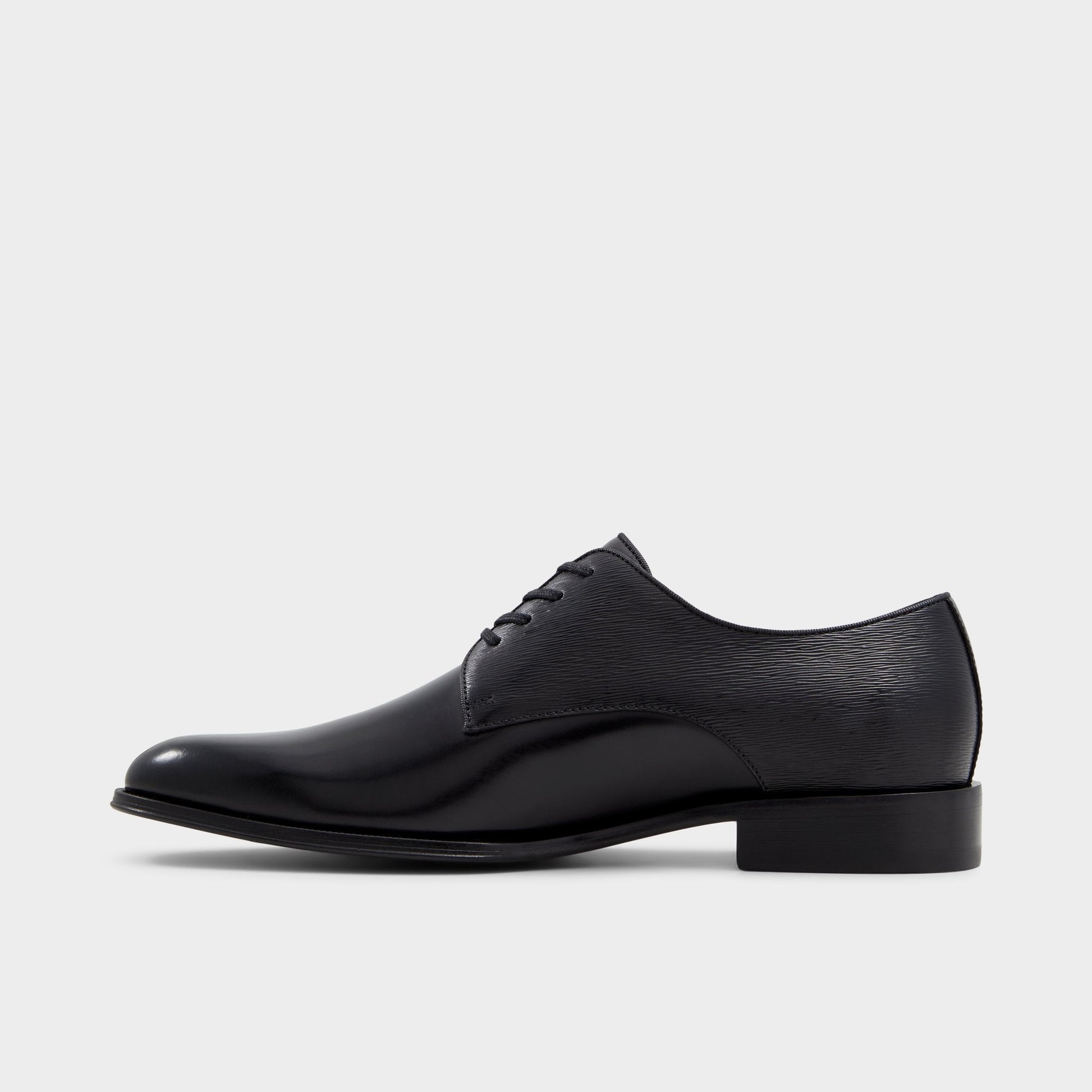 Halbart Black Leather Embossed Men's Oxfords & Lace-ups - Oxford shoe Aldo Black