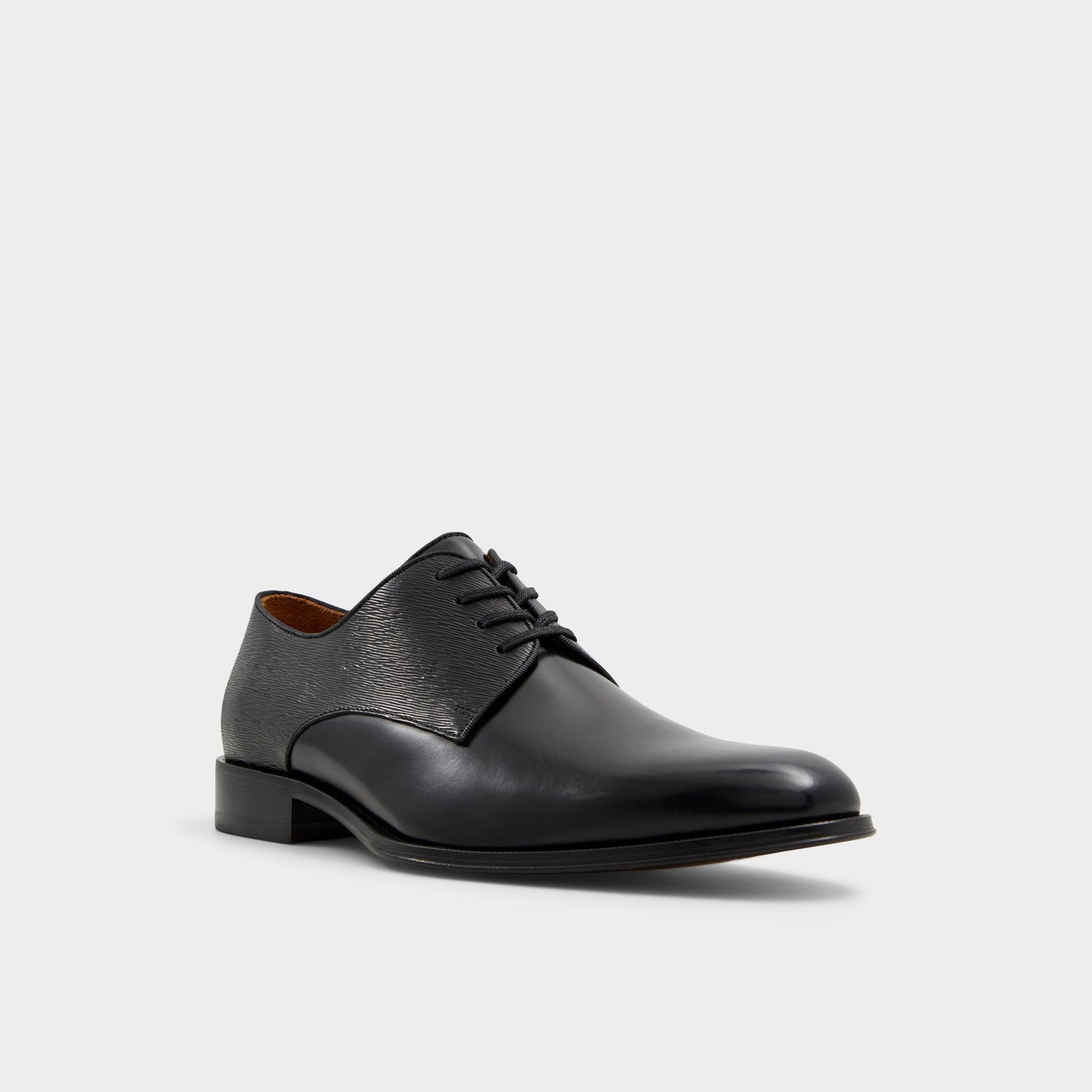 Halbart Black Leather Embossed Men's Oxfords & Lace-ups - Oxford shoe Aldo Black