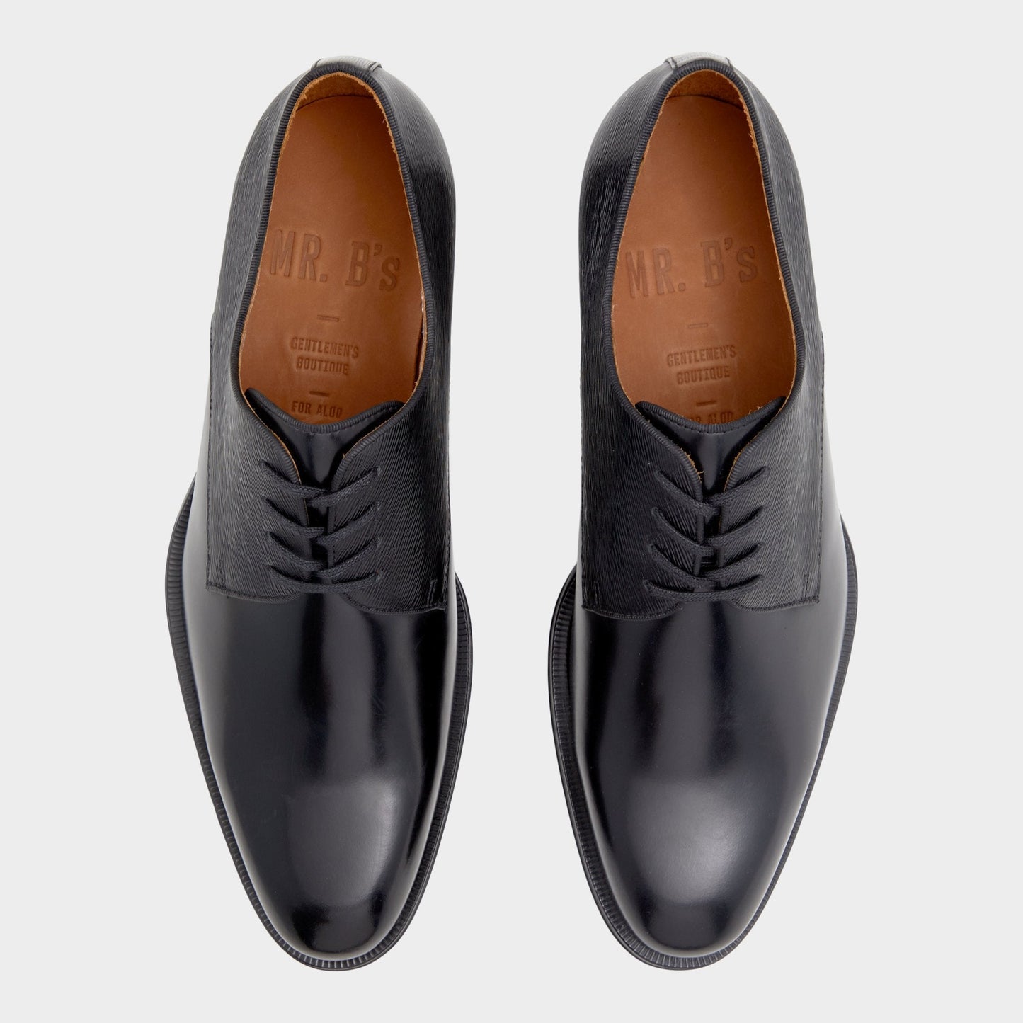 Halbart Black Leather Embossed Men's Oxfords & Lace-ups - Oxford shoe Aldo Black