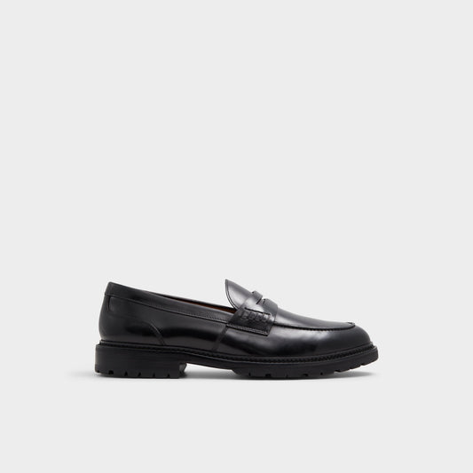 Aleris Black Men's Dress Shoes - Loafer, Lug sole Aldo Black