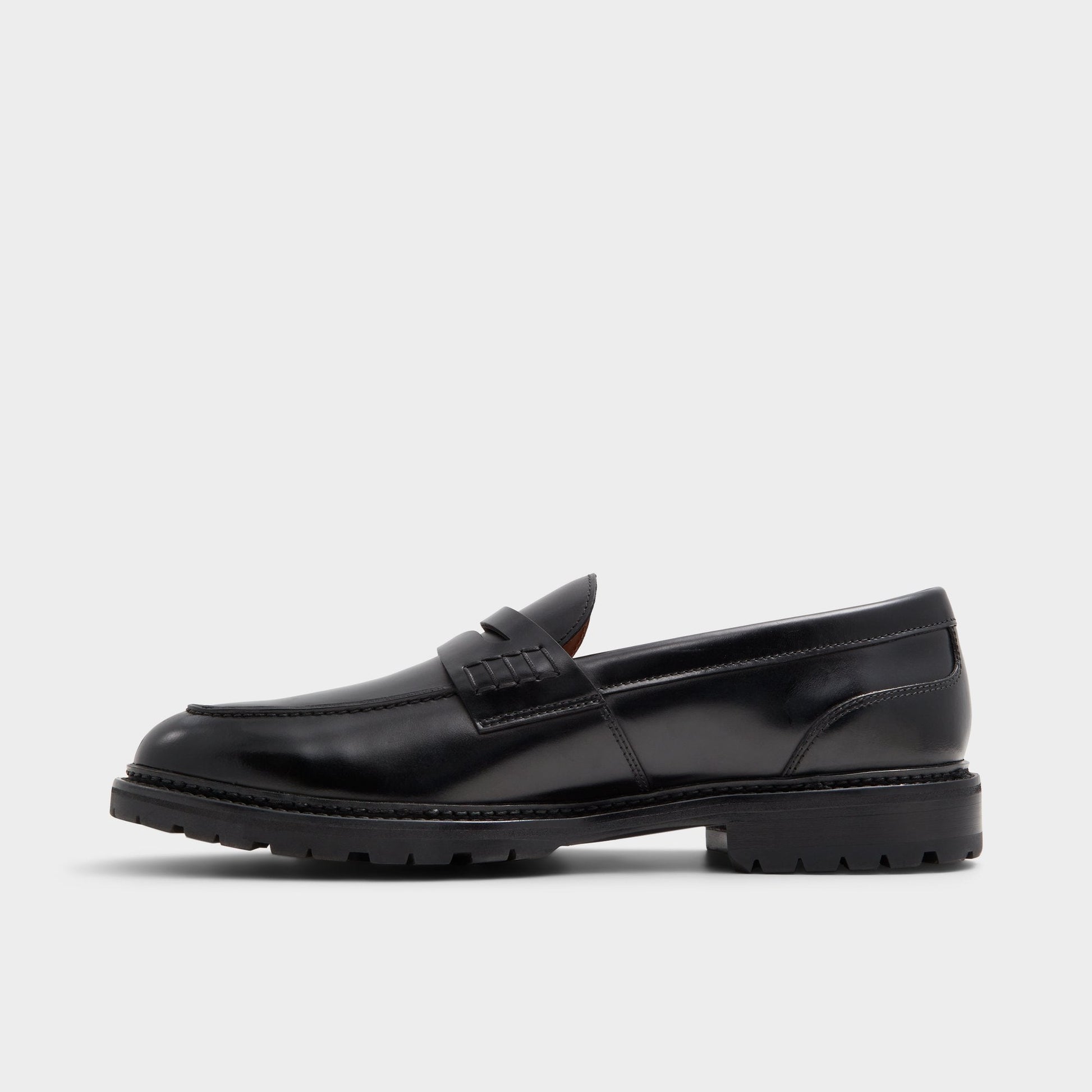 Aleris Black Men's Dress Shoes - Loafer, Lug sole Aldo Black