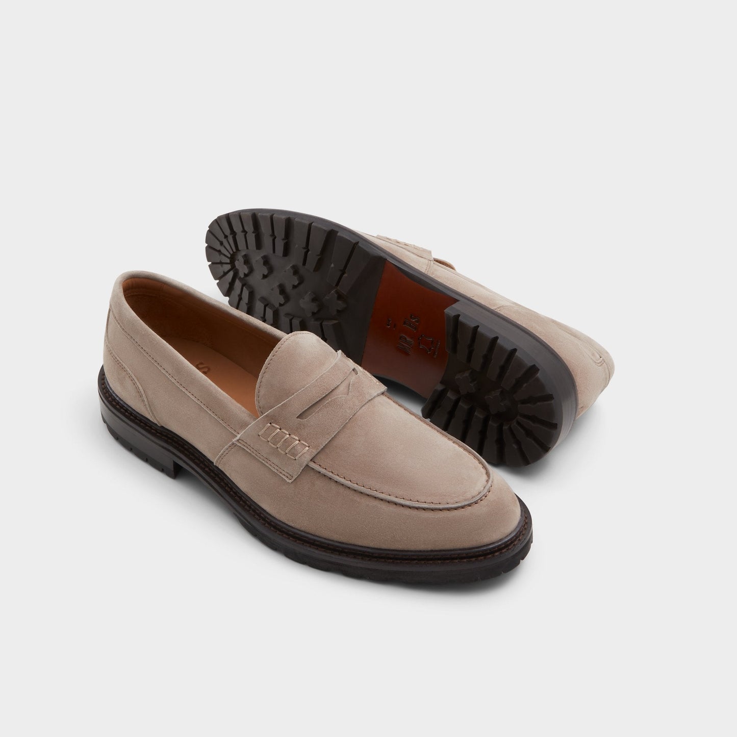 Aleris Brown Men's Dress Shoes - Loafer, Lug sole Aldo Brown