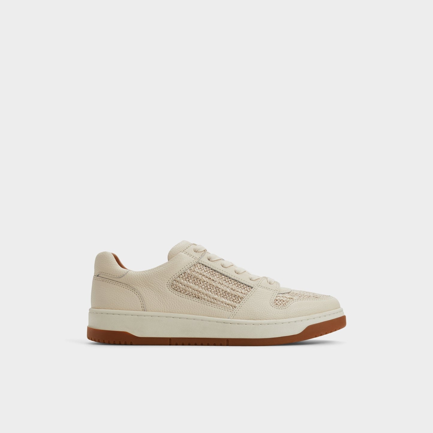 Ludlow White Leather Mixed Material Men's Low top - Low top sneaker Aldo White