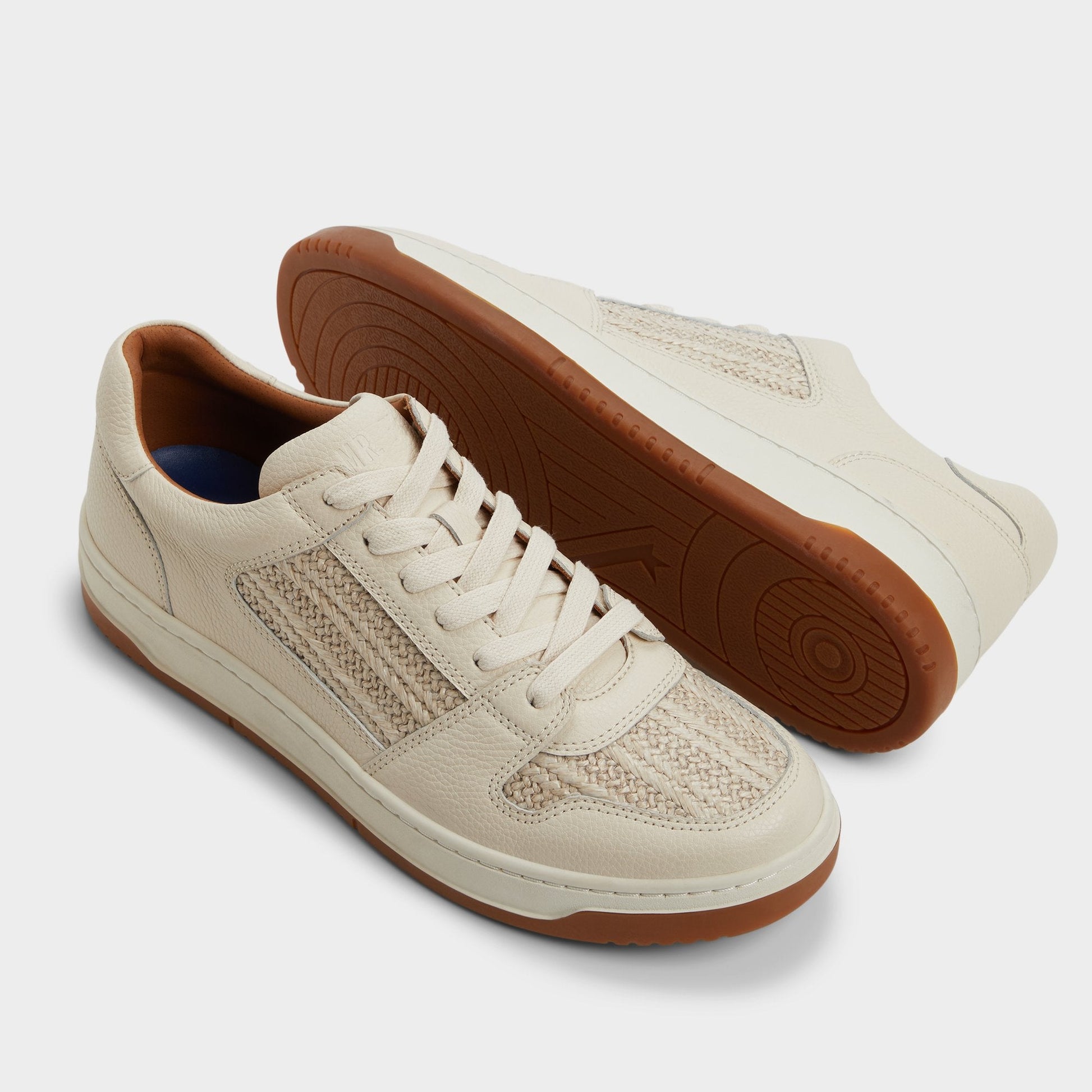 Ludlow White Leather Mixed Material Men's Low top - Low top sneaker Aldo White