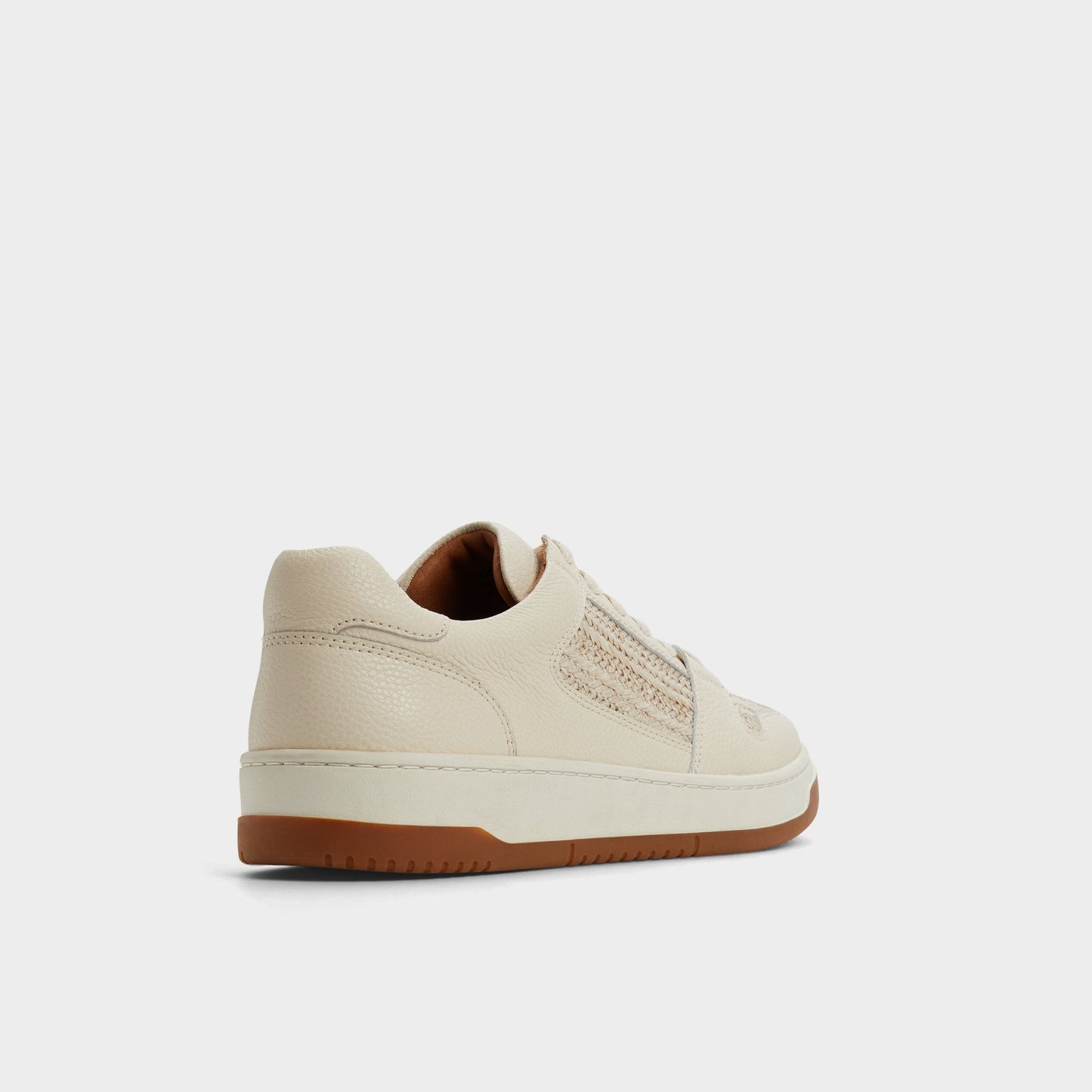 Ludlow White Leather Mixed Material Men's Low top - Low top sneaker Aldo White