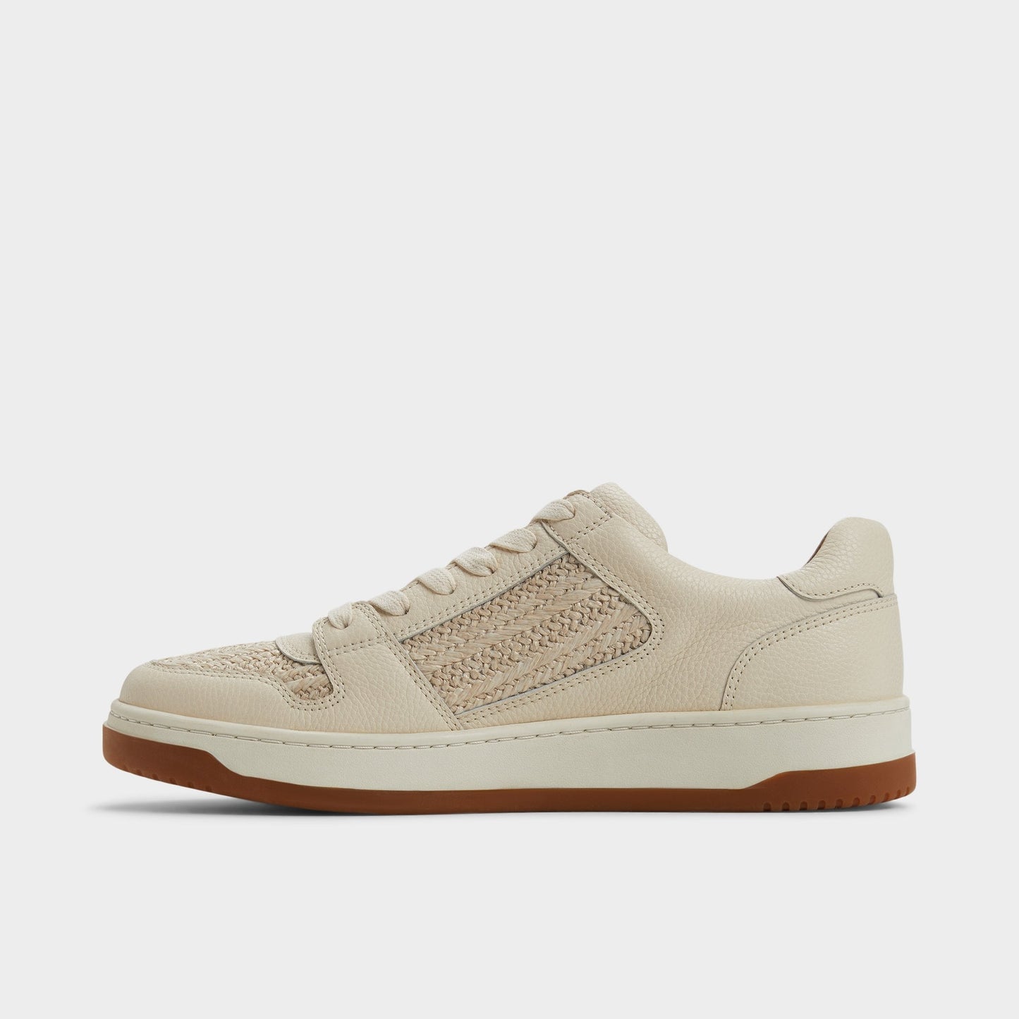 Ludlow White Leather Mixed Material Men's Low top - Low top sneaker Aldo White