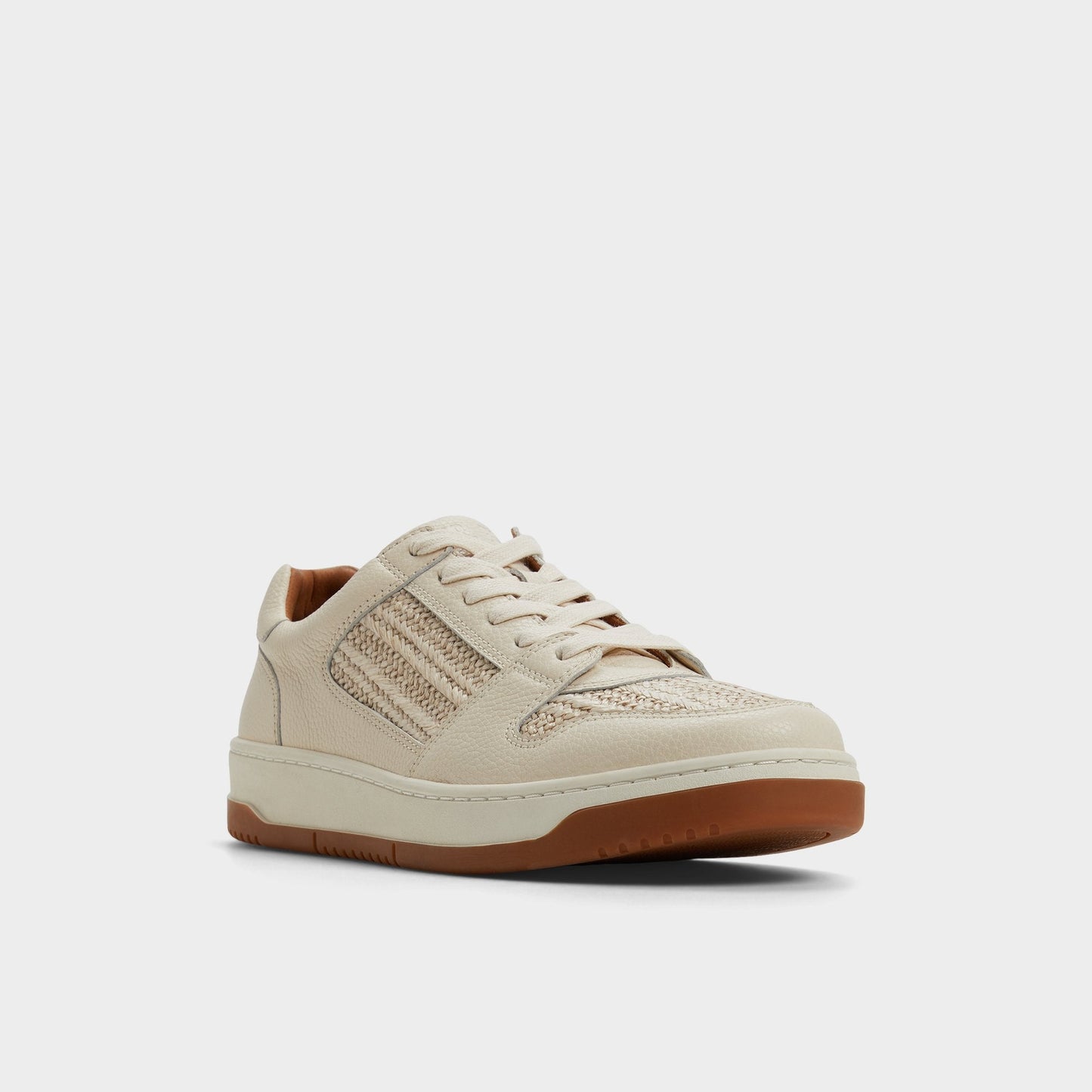 Ludlow White Leather Mixed Material Men's Low top - Low top sneaker Aldo White