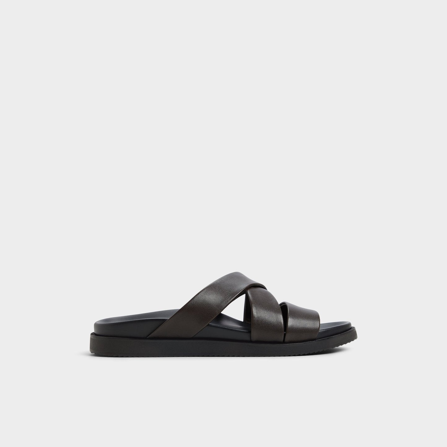 Kairo Dark Brown Men's Sandals & Slides - Slide sandal Aldo Dark Brown