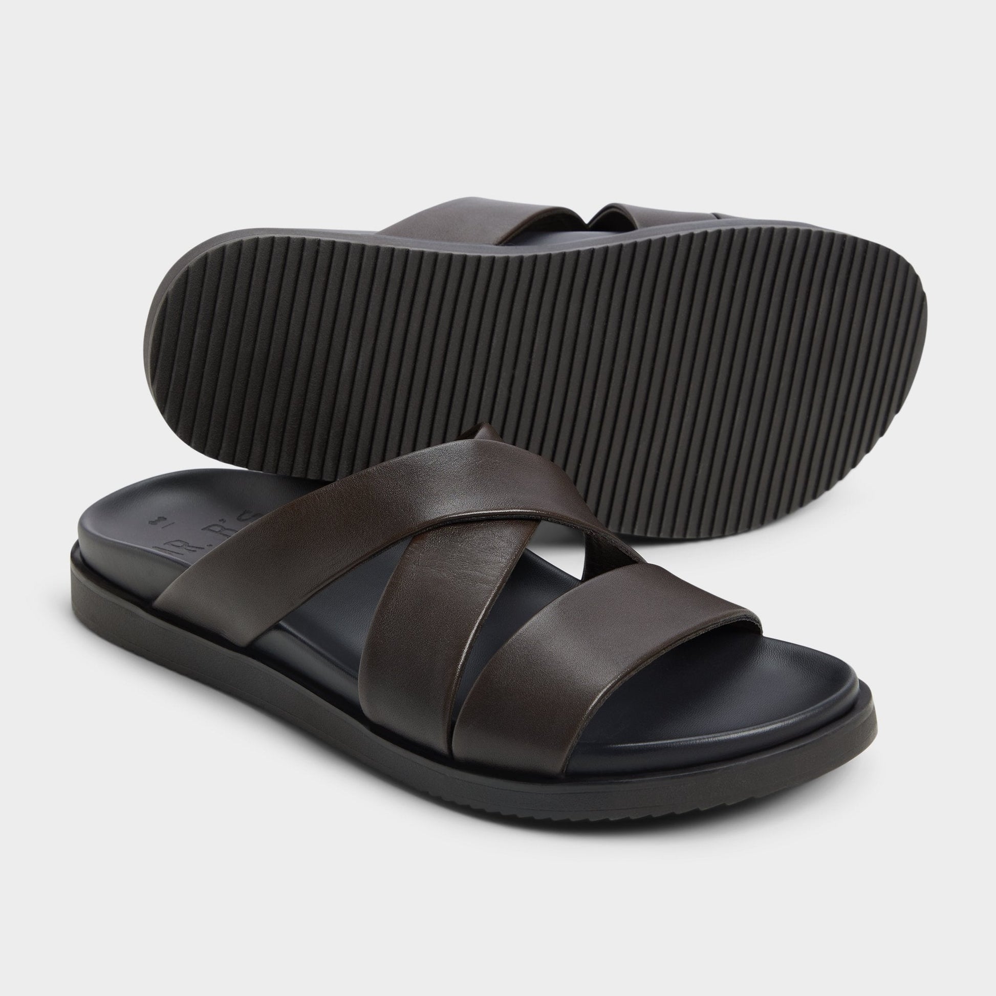 Kairo Dark Brown Men's Sandals & Slides - Slide sandal Aldo Dark Brown