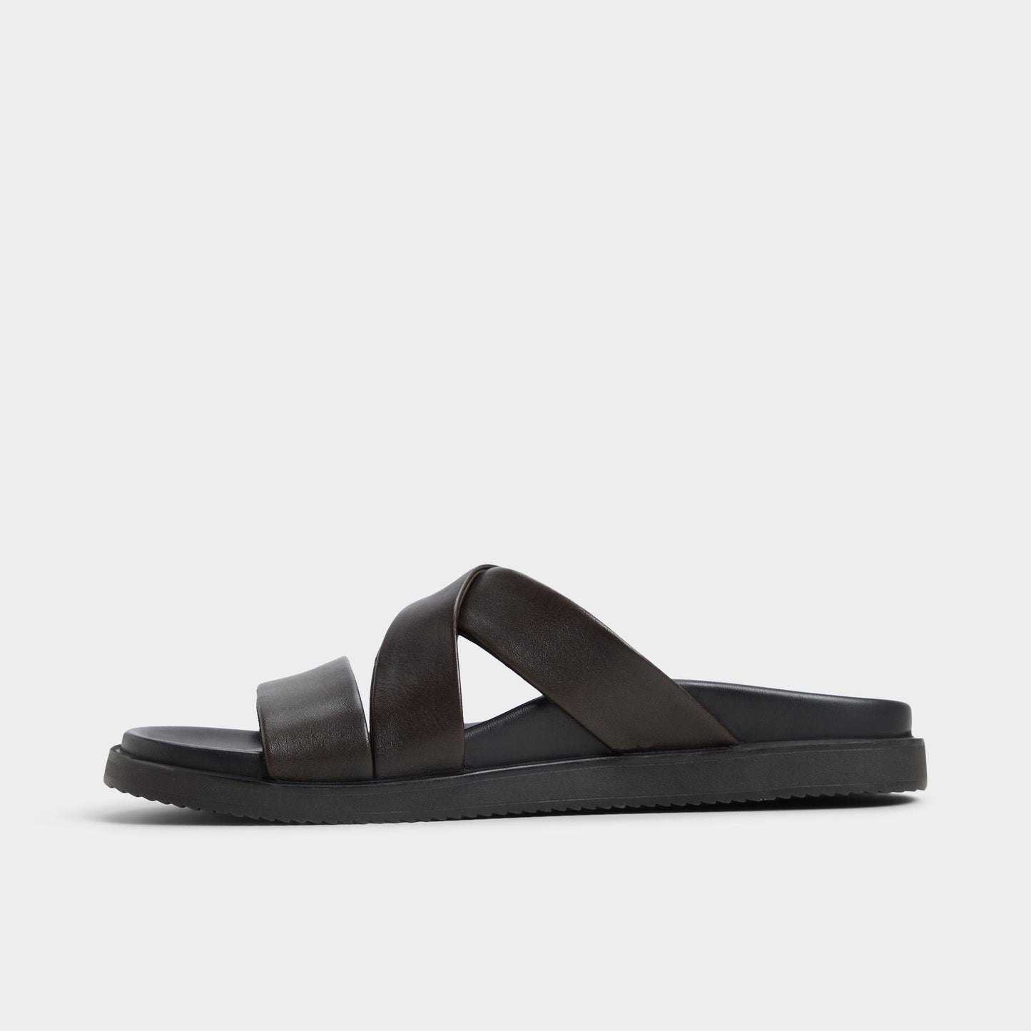 Kairo Dark Brown Men's Sandals & Slides - Slide sandal Aldo Dark Brown