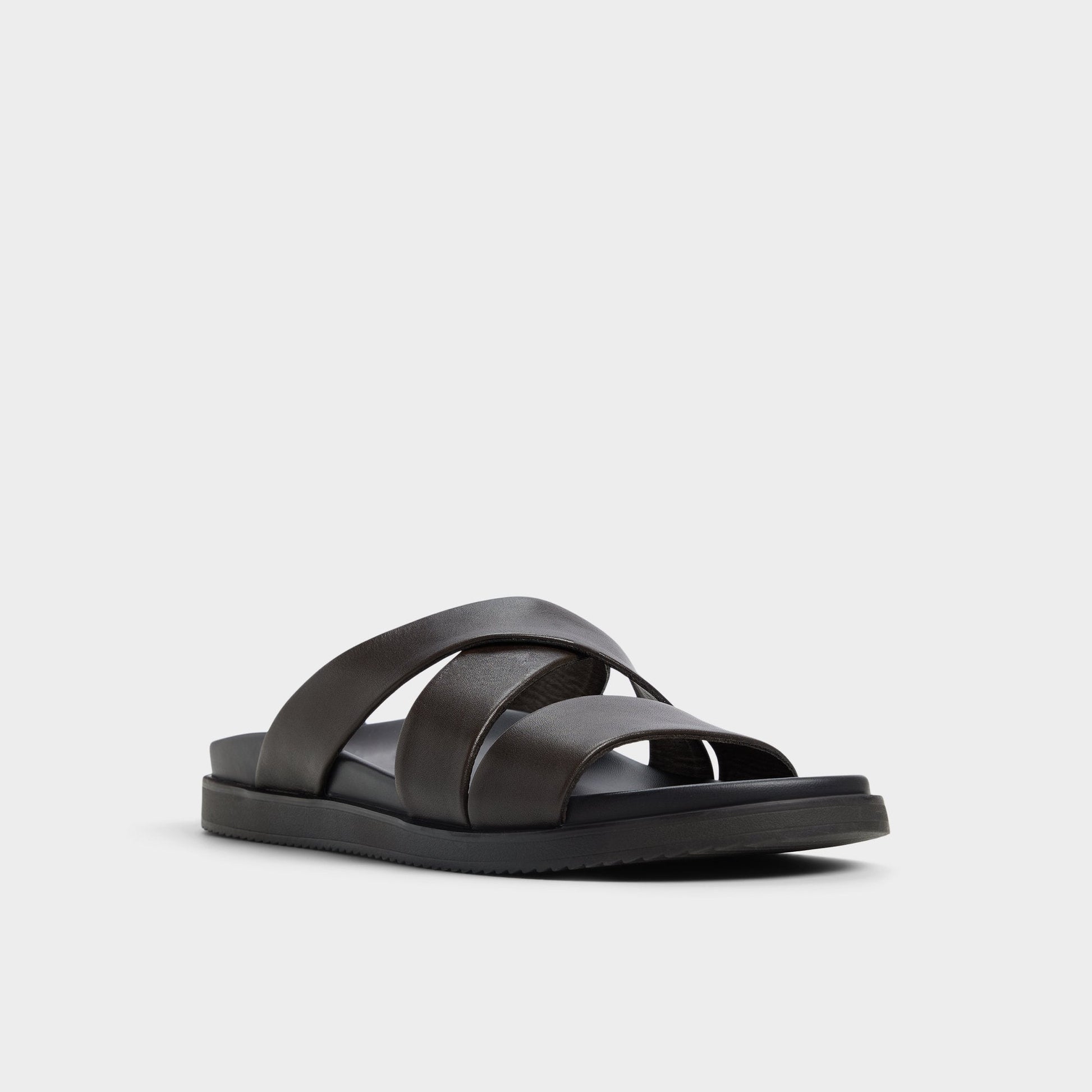Kairo Dark Brown Men's Sandals & Slides - Slide sandal Aldo Dark Brown