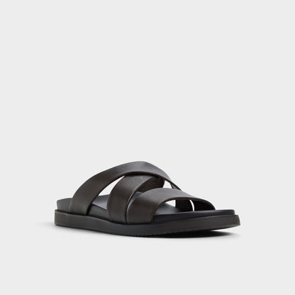Kairo Dark Brown Men's Sandals & Slides - Slide sandal Aldo Dark Brown