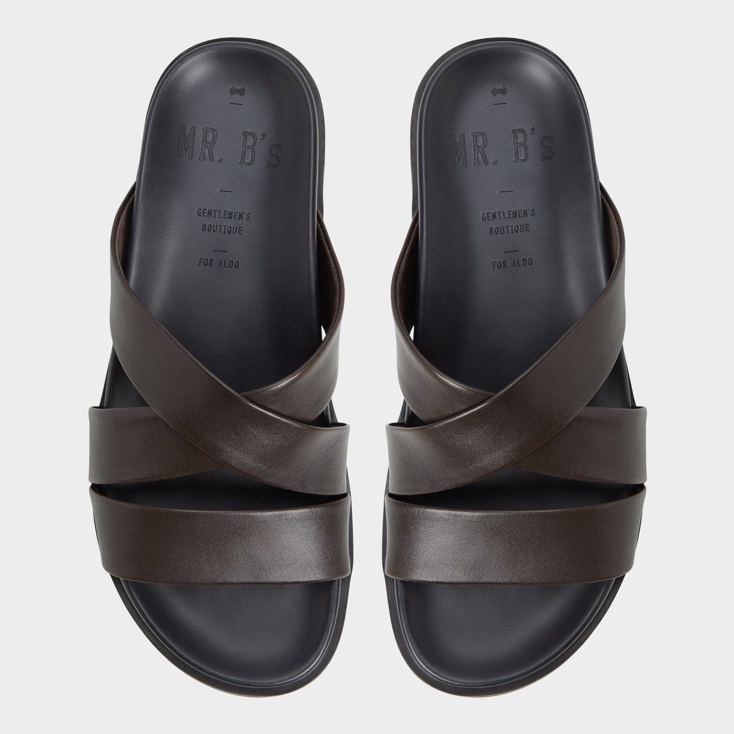 Kairo Dark Brown Men's Sandals & Slides - Slide sandal Aldo Dark Brown