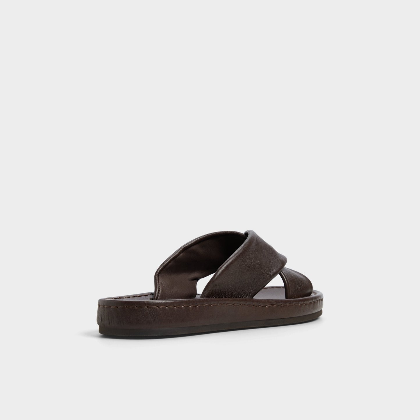 Steele Dark Brown Men's Sandals & Slides - Slide sandal Aldo Dark Brown