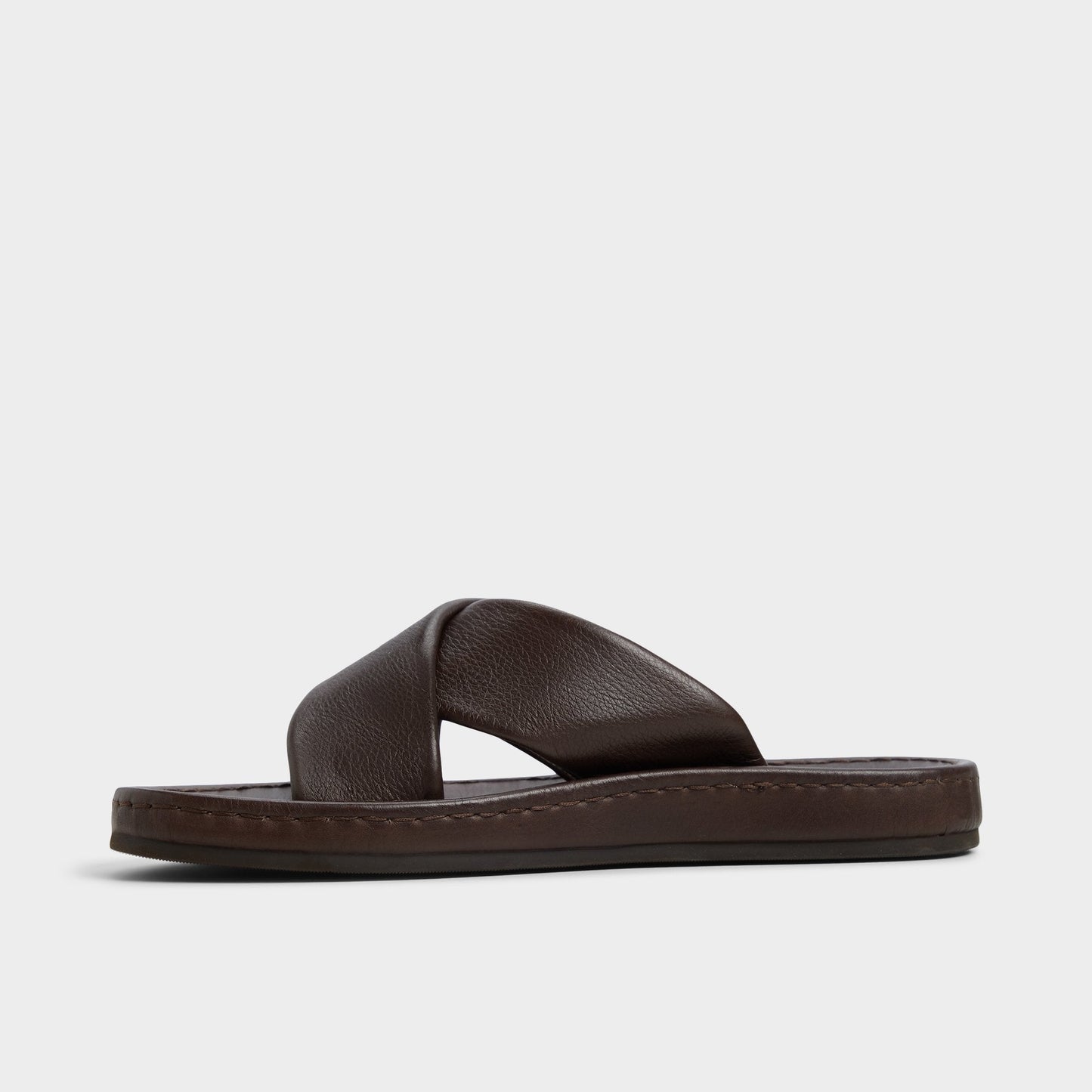Steele Dark Brown Men's Sandals & Slides - Slide sandal Aldo Dark Brown