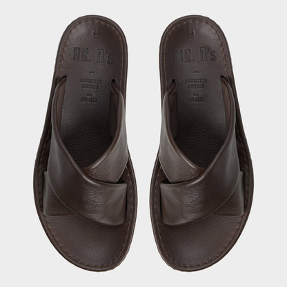 Steele Dark Brown Men's Sandals & Slides - Slide sandal Aldo Dark Brown