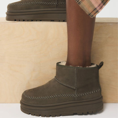 Milanie in Dark Green - Ankle boot, Lug sole Aldo Dark Green