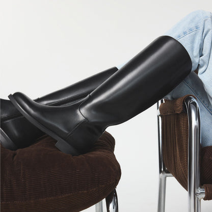 Charley in Black - Knee-high boot, Cup sole Aldo Black