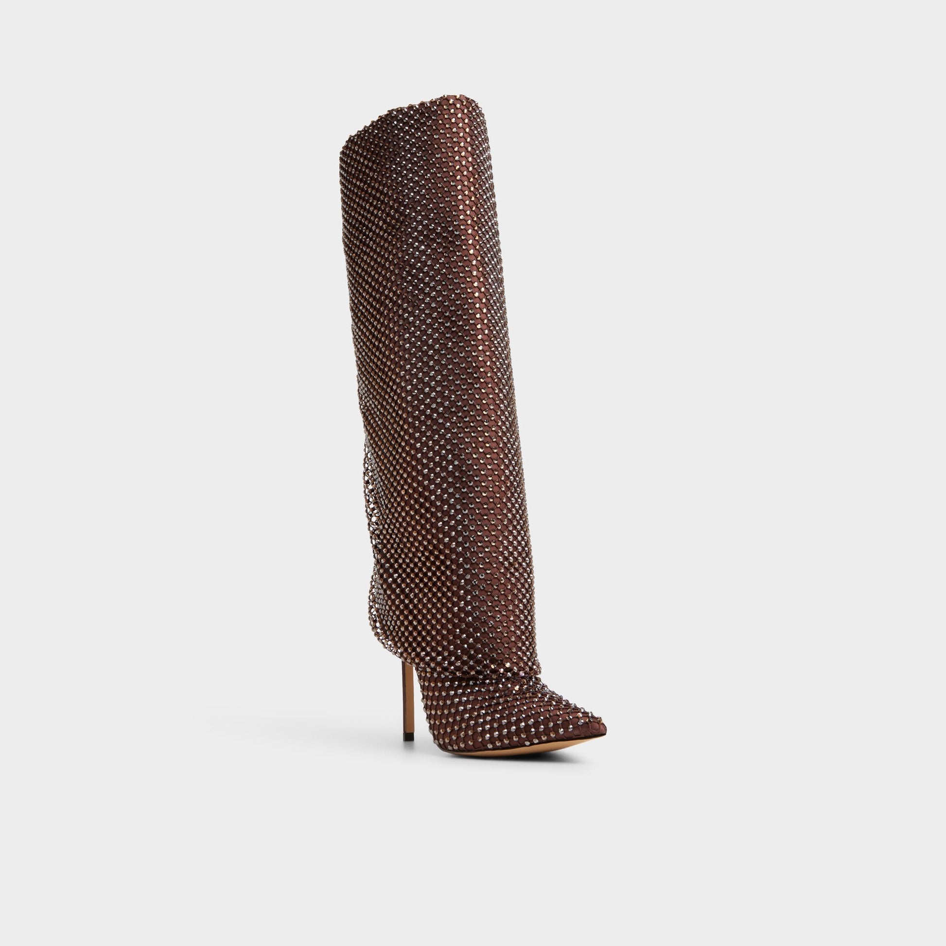 Livydalia in Dark Brown - Knee-high boot, Stiletto heel Aldo Dark brown